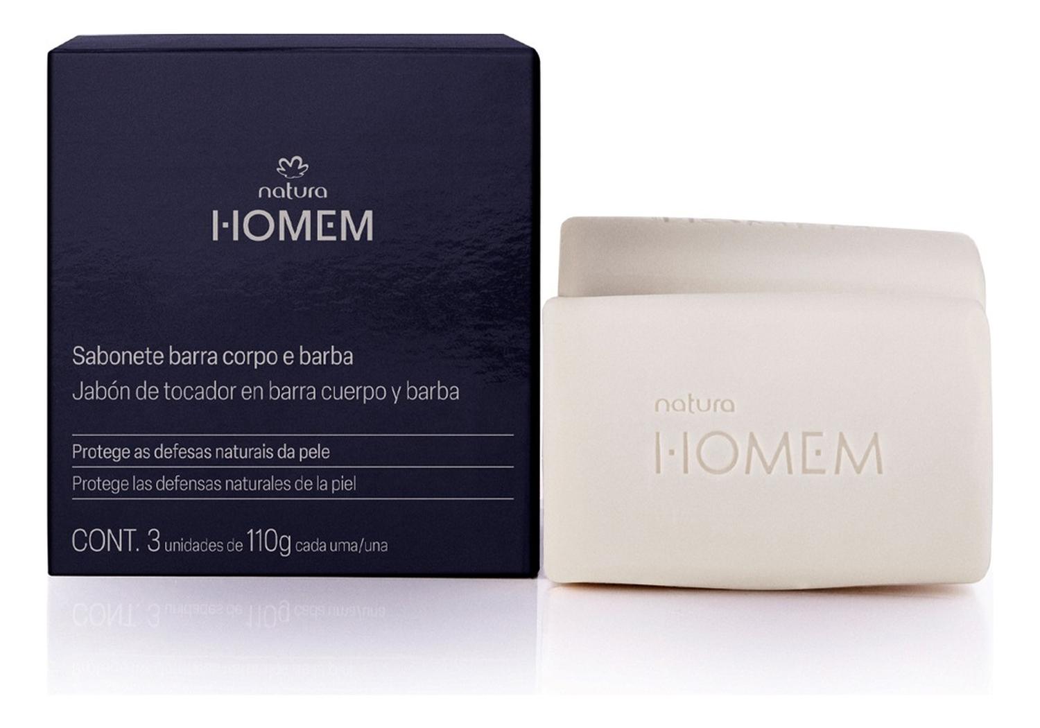 HOMEM JABONES EN BARRA REFRESCANTES CAJA CON 3 UND X 110G - 1