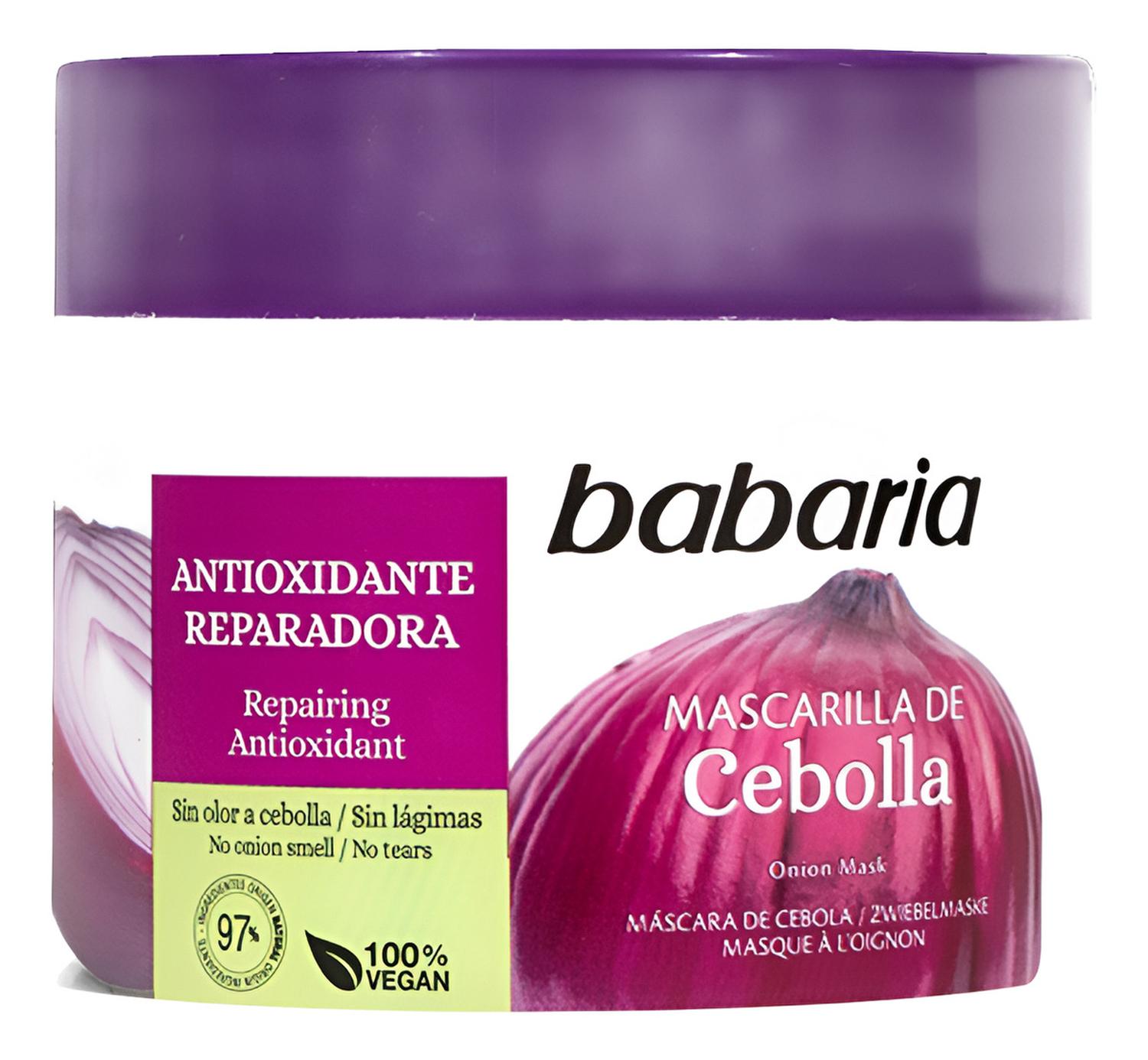 MASCARILLA CAPILAR DE CEBOLLA ANTIOXIDANTE BABARIA - 1