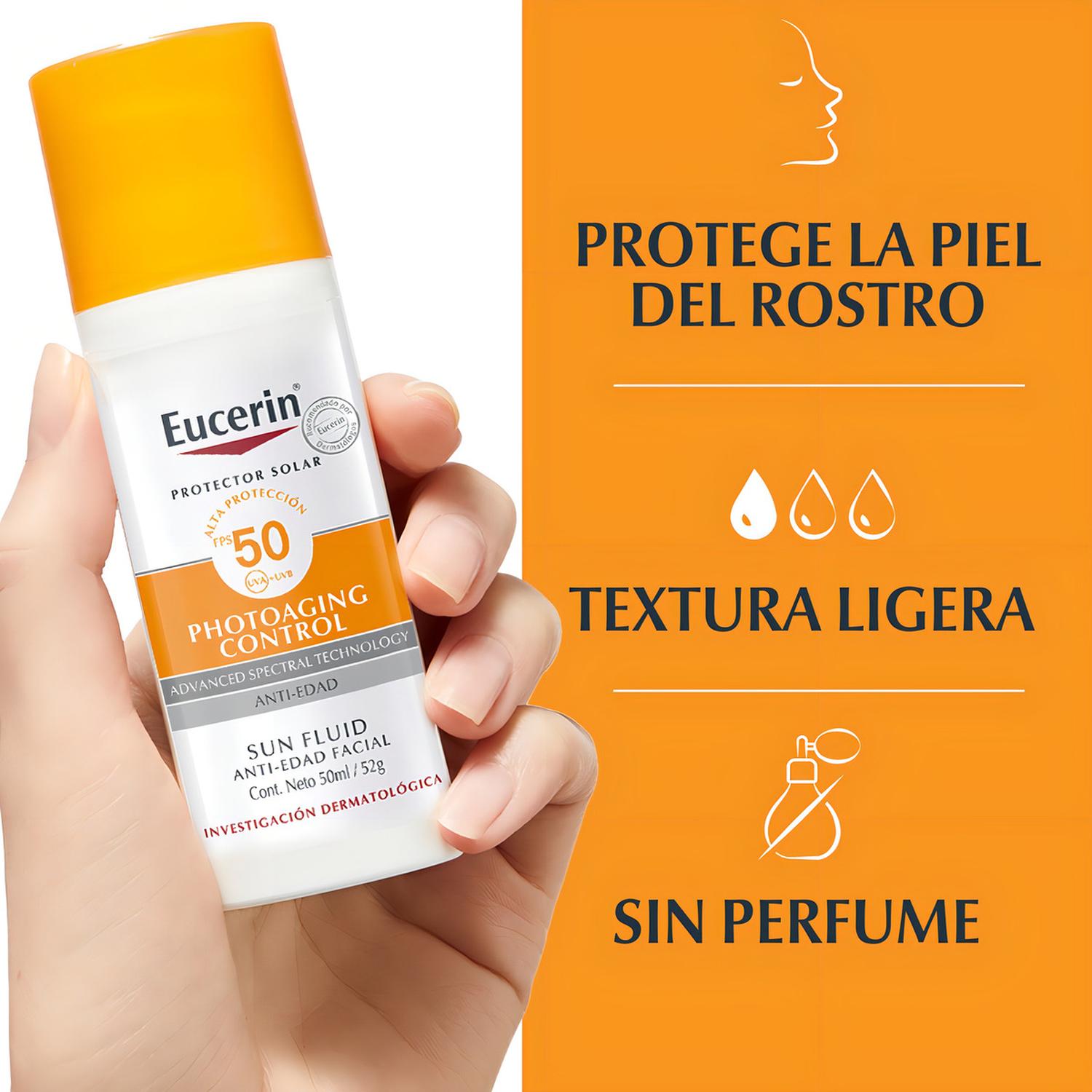 EUCERIN SUN PHOTOAGING CONTROL FPS 50+ 50ML PROTECTOR SOLAR - 5