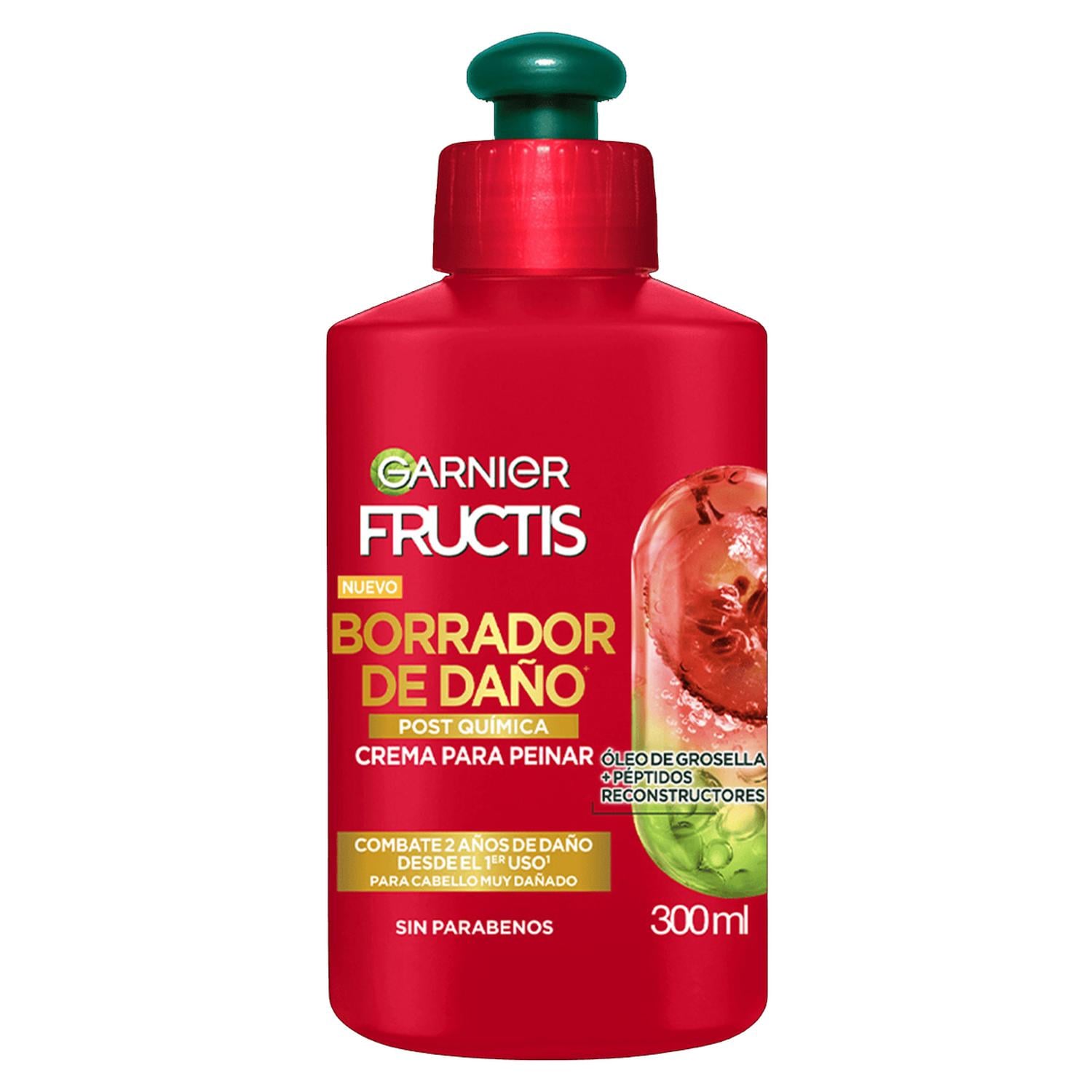 FRUCTIS CREMA PARA PEINAR BORRADOR DE DAÑO POST QUÍMICA 350ML - 1