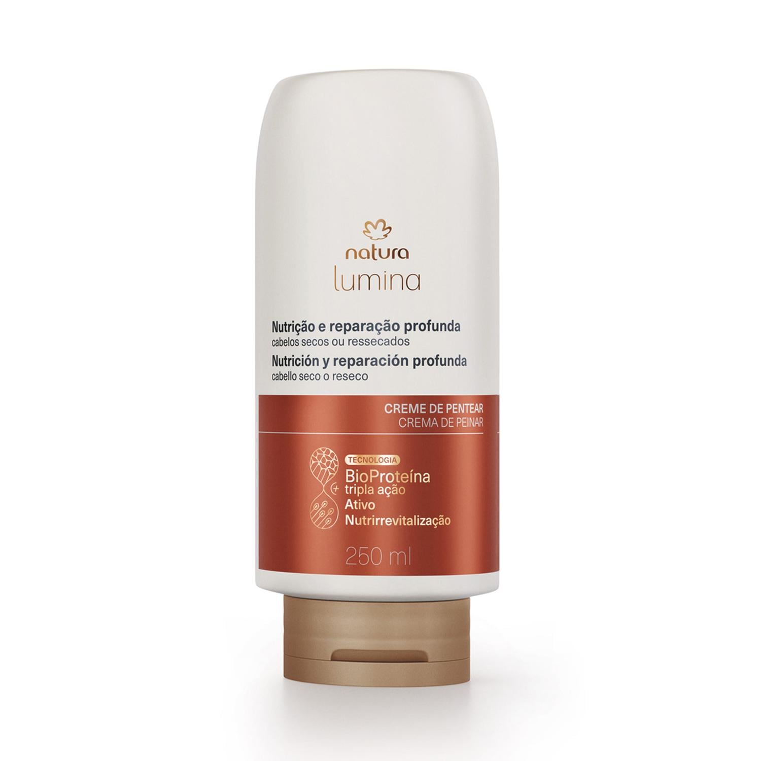 CREMA PARA PEINAR SELLADORA DE CUTÍCULAS LIMPIEZA Y NUTRICIÓN SECOS LUMINA - 1