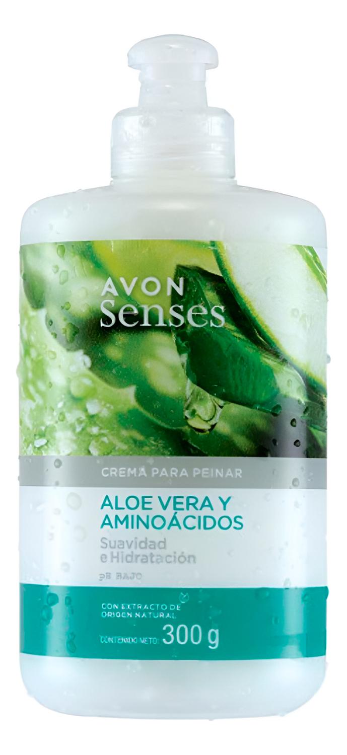 AVON SENSES CREMA PARA PEINAR ALOE VERA Y AMINOÁCIDOS - 1