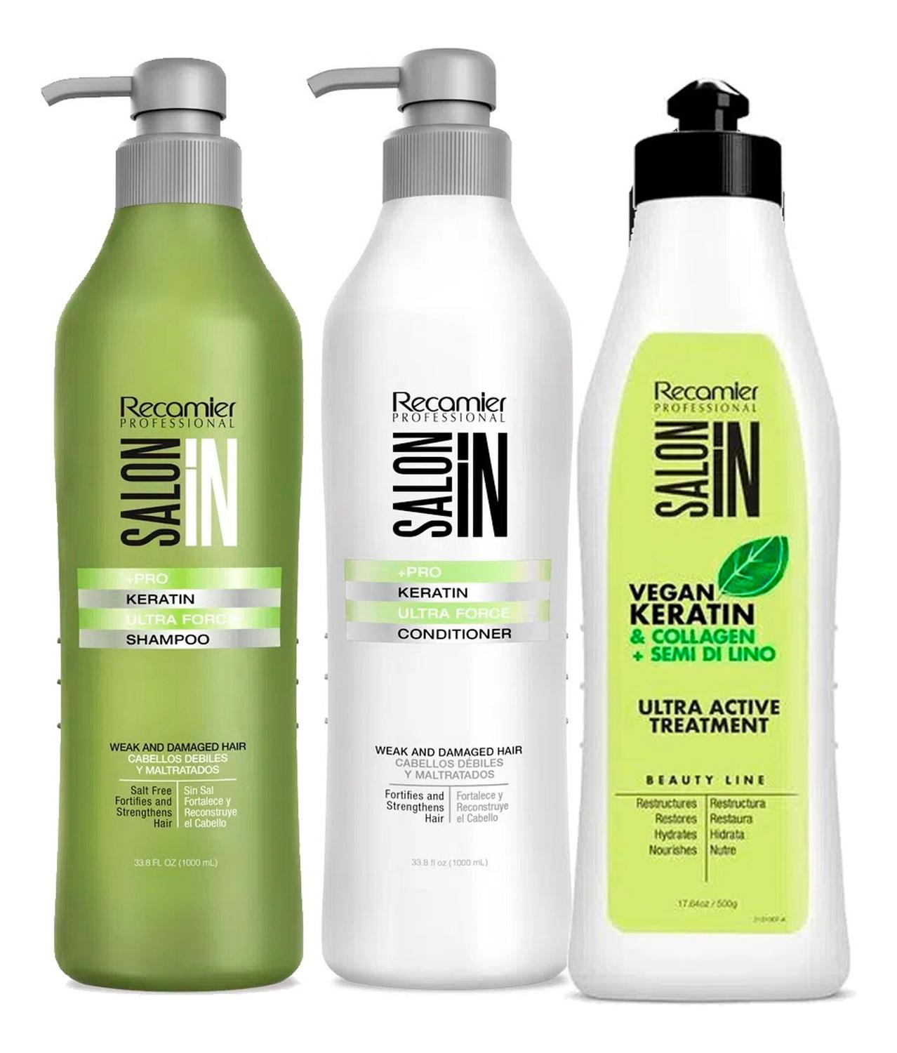 SHAMPOO CON ACONDICIONADOR SALON IN KERATIN ULTRA FORCE - 1