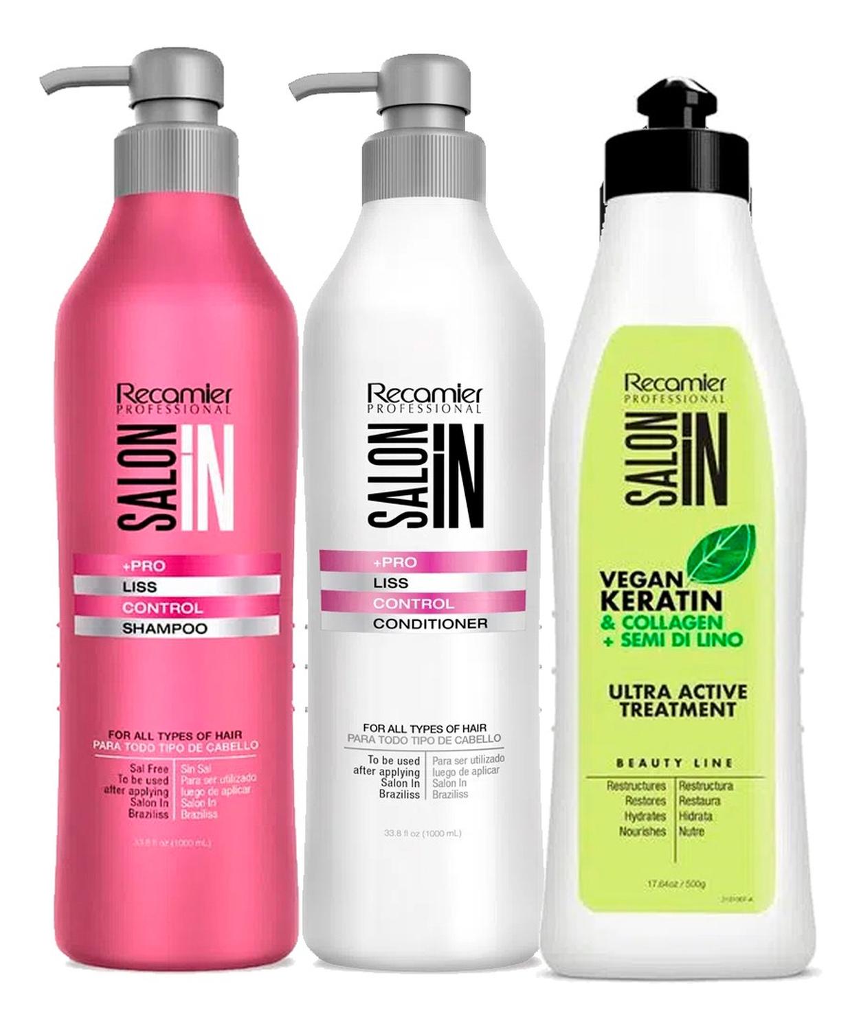 SALON IN LISS CONTROL SHAMPOO / ACONDICIONADOR Y KERATIN DEEP - 1