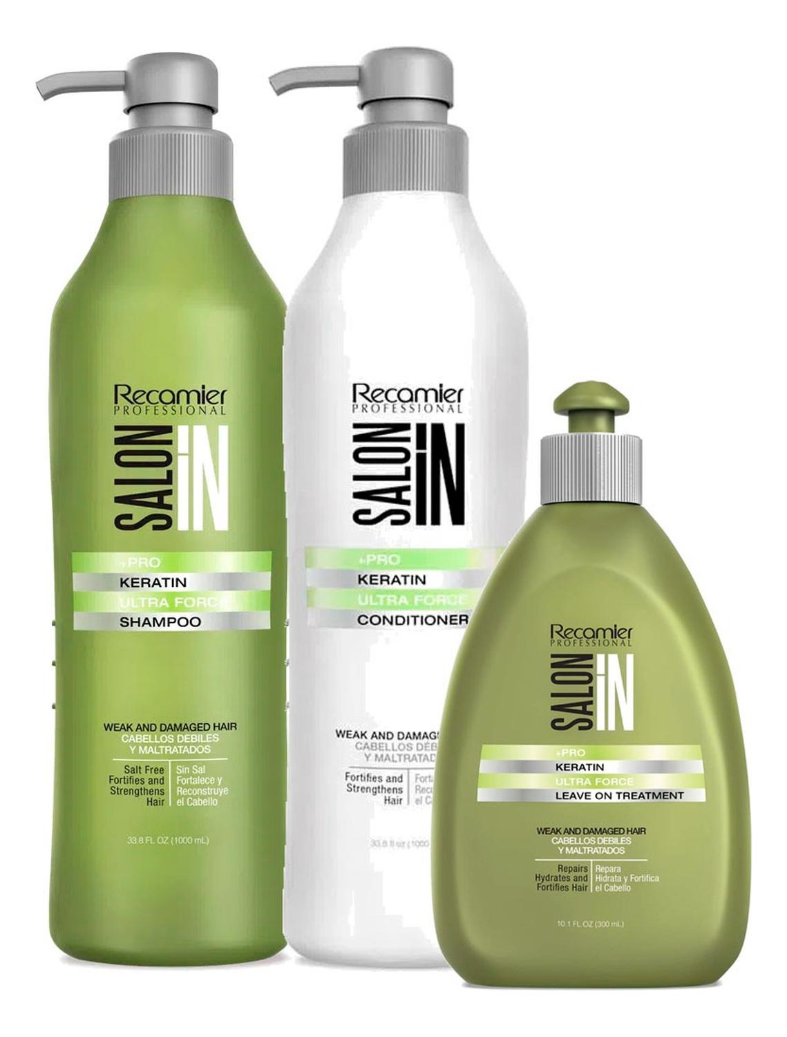 SHAMPOO CON ACONDICIONADOR SALON IN KERATIN ULTRA SIN SAL - 1