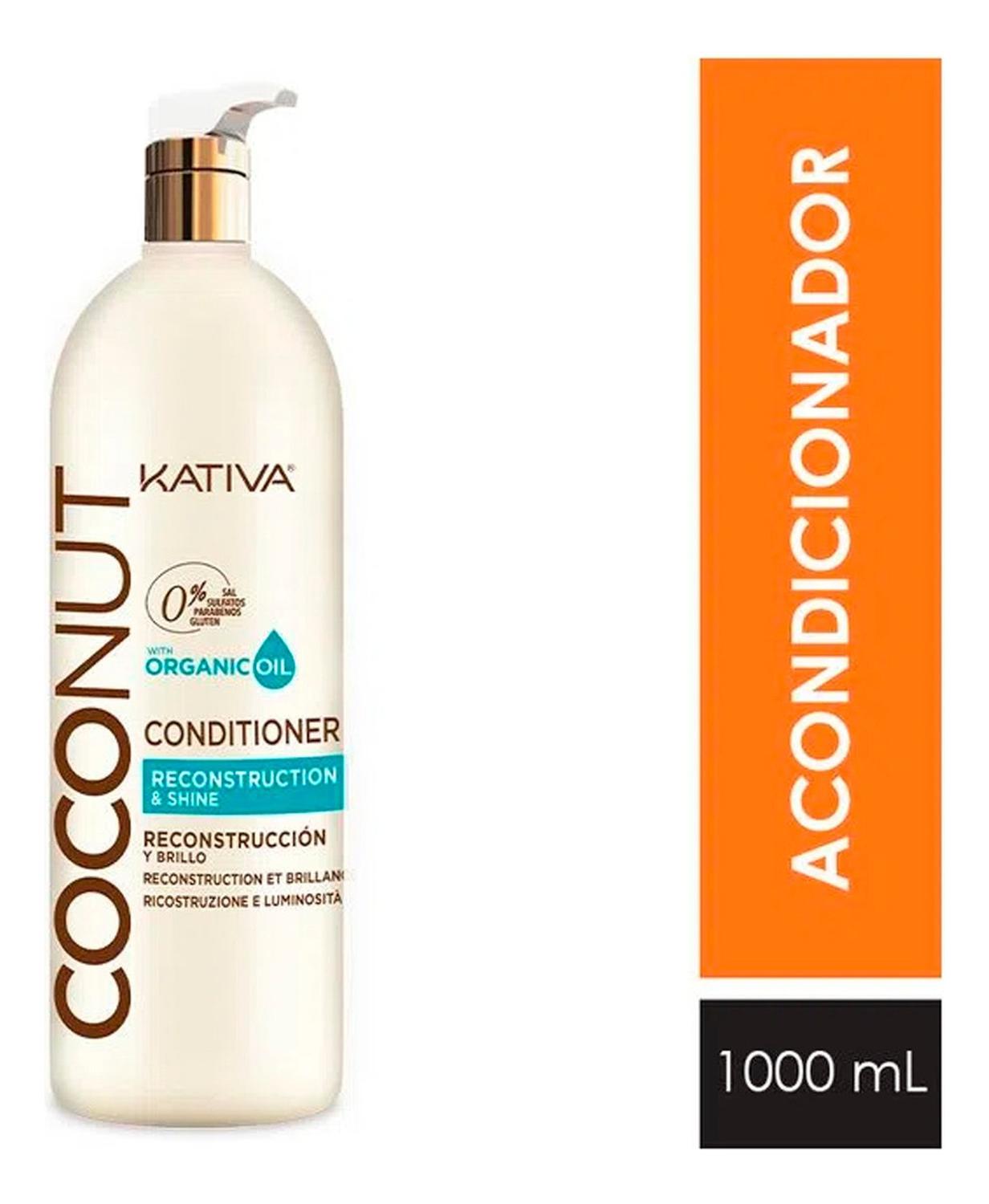 ACONDICIONADOR COCONUT NUTRICIÓN E HIDRATACIÓN 1000ML KATIVA - 2