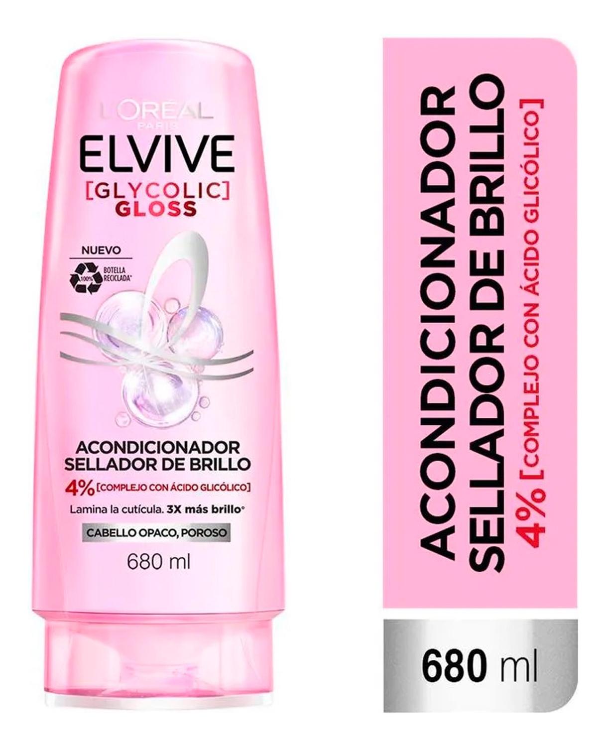 ACONDICIONADOR ELVIVE GLYCOLIC GLOSS 680ML - 1