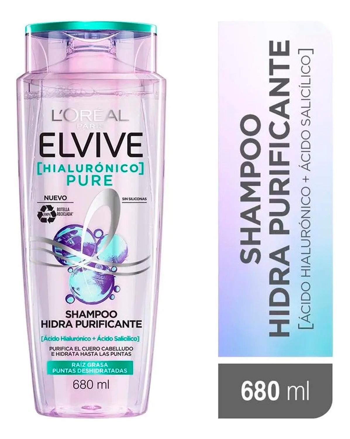 SHAMPOO ELVIVE HIALURÓNICO PURE SHAMPOO 680ML - 2