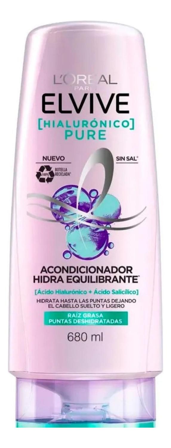ACONDICIONADOR ELVIVE HIALURONICO PURE 680ML - 1