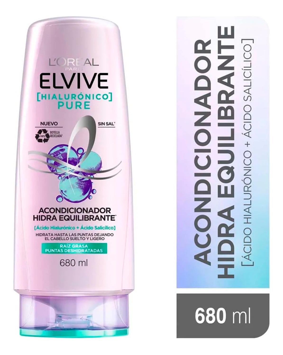 ACONDICIONADOR ELVIVE HIALURONICO PURE 680ML - 2