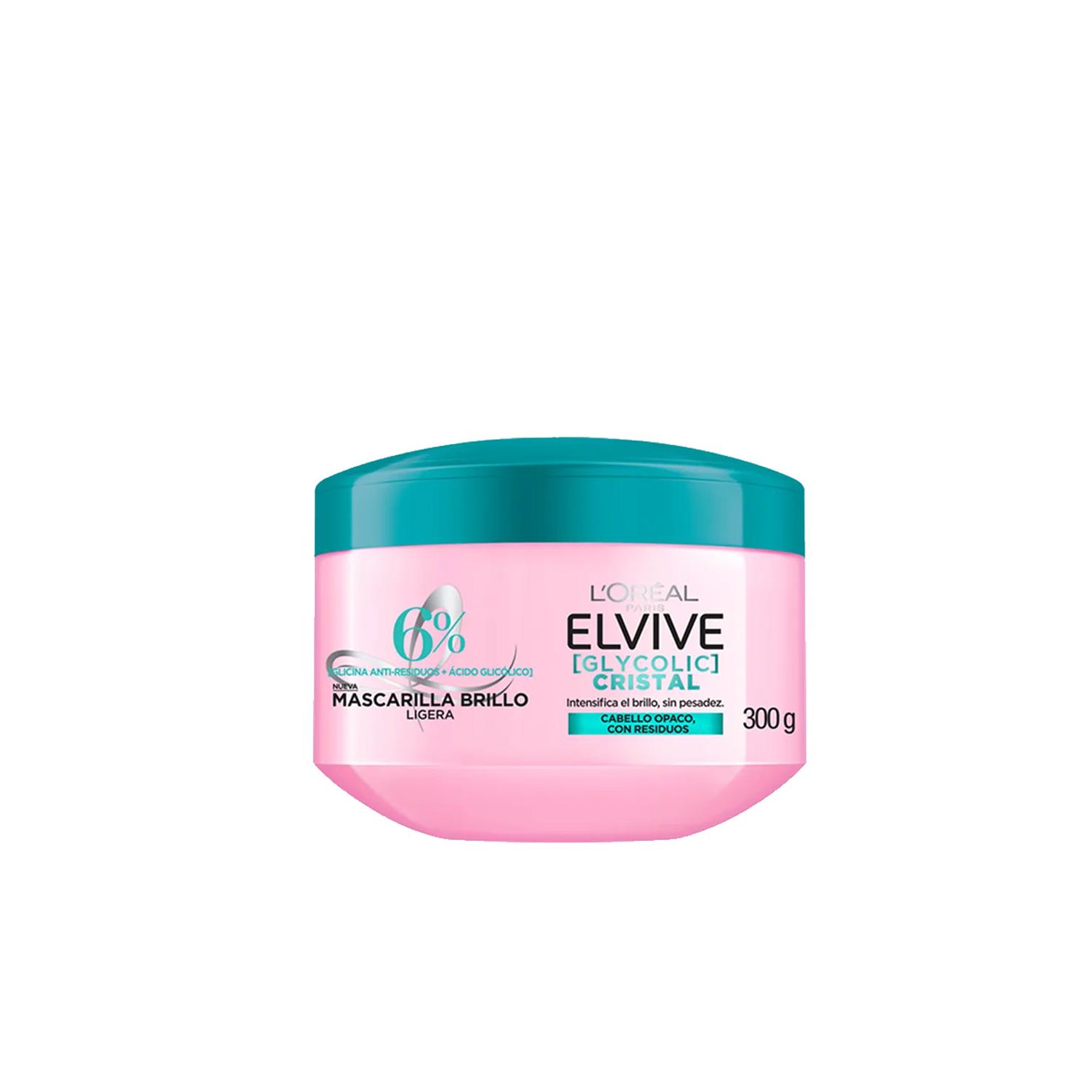 ELVIVE MASCARILLA CAPILAR GLYCOLIC CRISTAL 350ML - 1