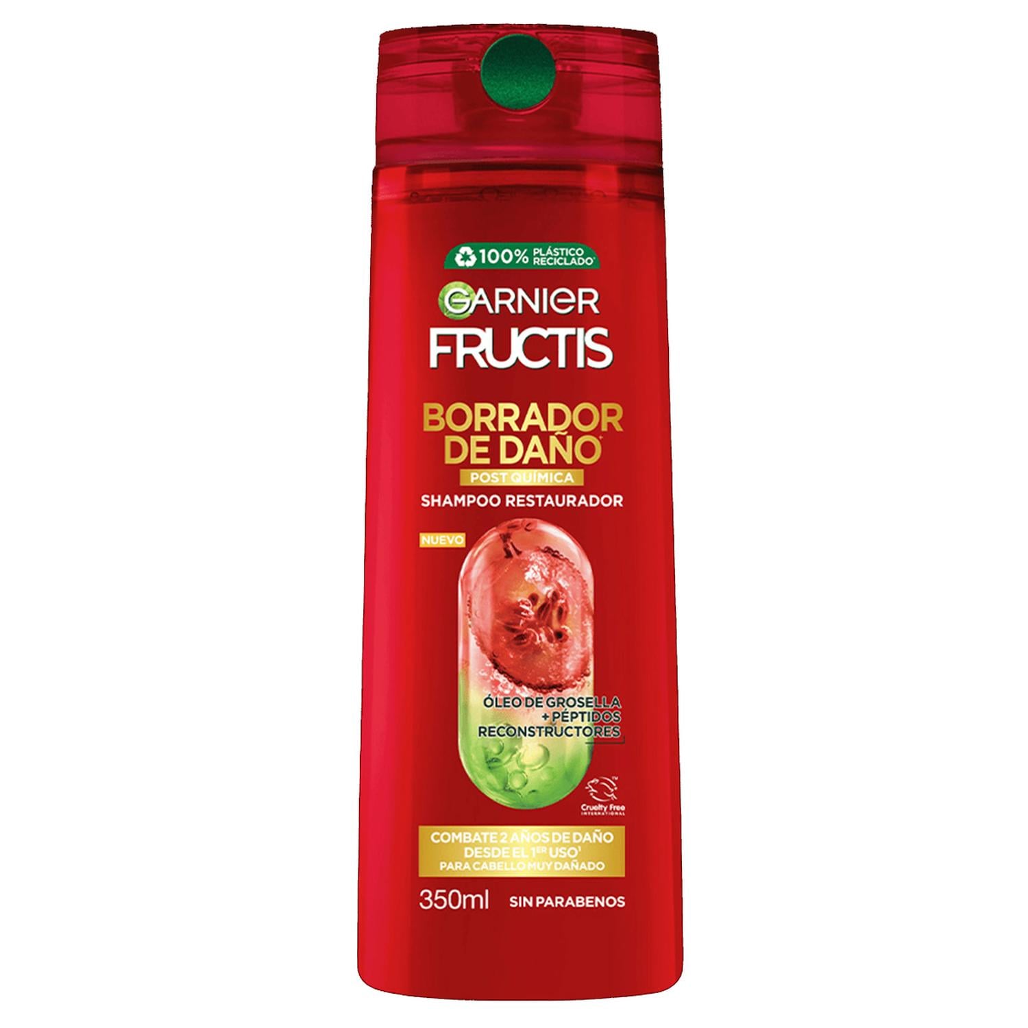 FRUCTIS SHAMPOO BORRADOR DE DAÑO POST QUÍMICA 350ML - 1