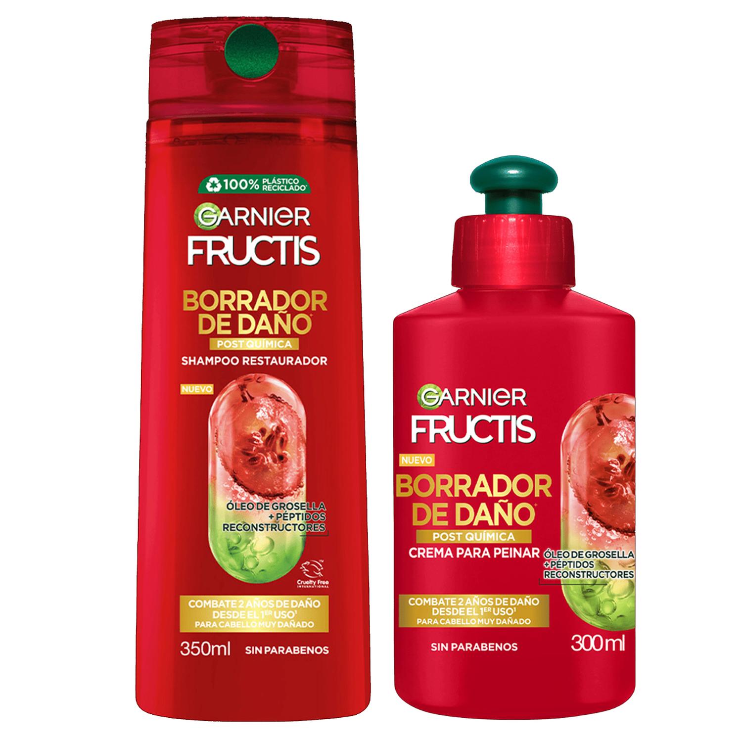 KIT X2 FRUCTIS BORRADOR DE DAÑO POST QUÍMICA SH+CPP - 1