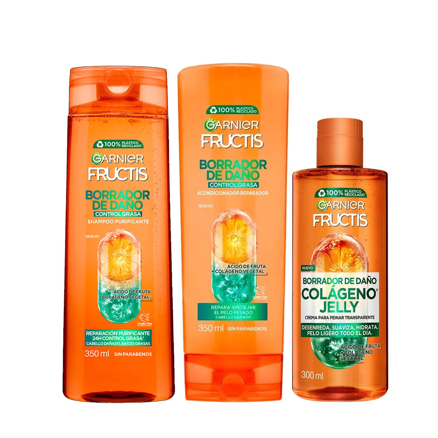 KIT X3 FRUCTIS BORRADOR DE DAÑO SH+ACC+CPP - 1
