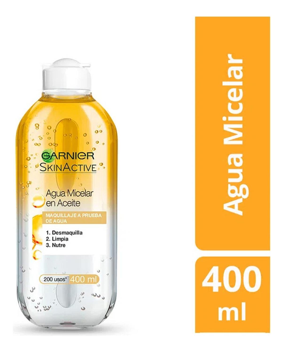 AGUA MICELAR CON ACEITE/ÓLEO X 400 ML SKIN ACTIVE GARNIER - 2