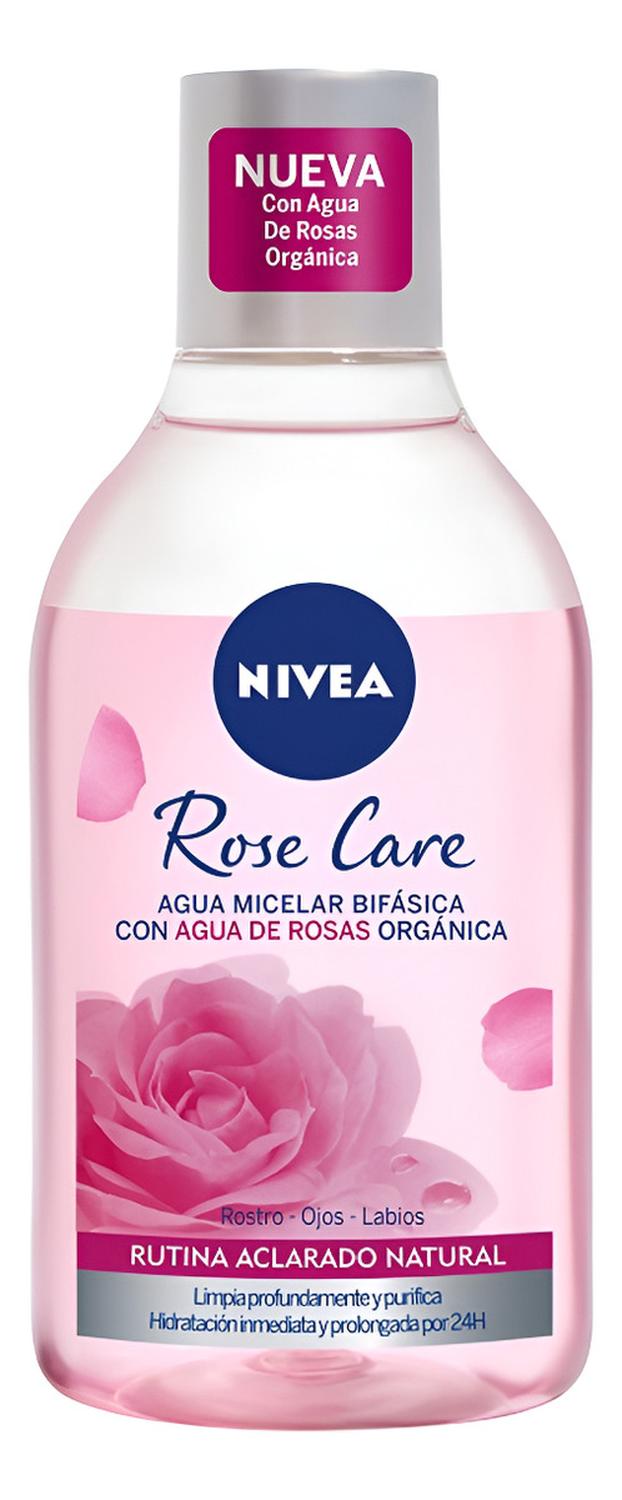 AGUA MICELAR BIFÁSICA NIVEA ROSE CARE 400 ML - 1