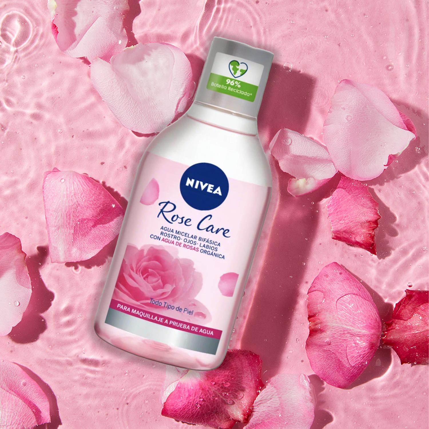 AGUA MICELAR BIFÁSICA NIVEA ROSE CARE 400 ML - 5