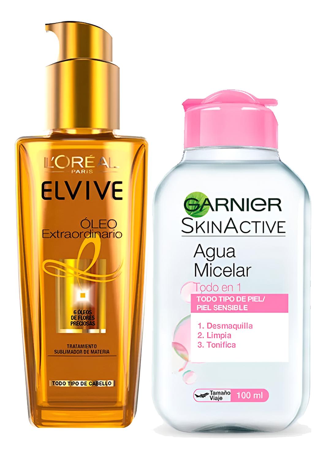 KIT L'OREAL ACEITE PARA EL CABELLO CON AGUA MICELAR 100ML - 1