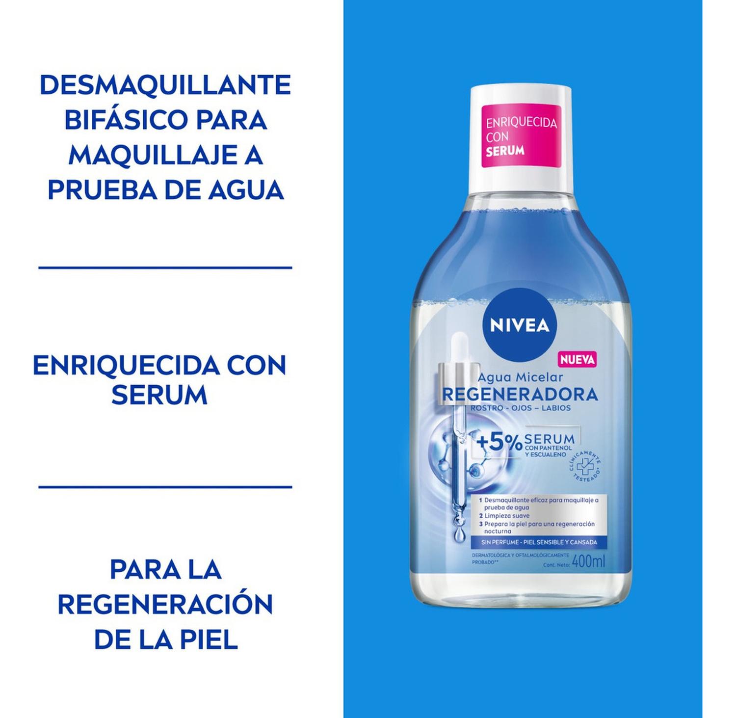 AGUA MICELAR NIVEA REPARADORA 400 ML - 5