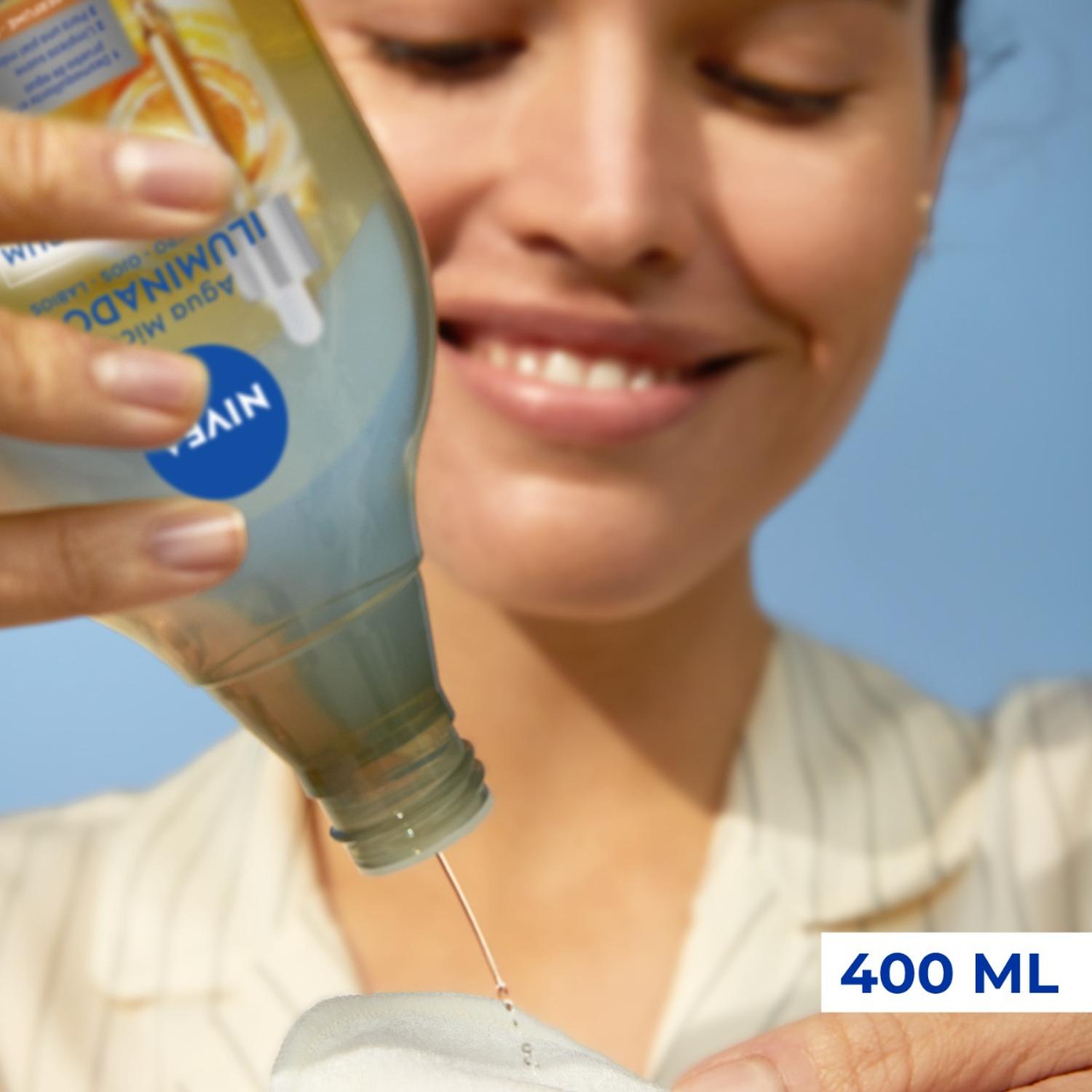 NIVEA AGUA MICELAR BIFÁSICA ILUMINADORA 400ML - 5