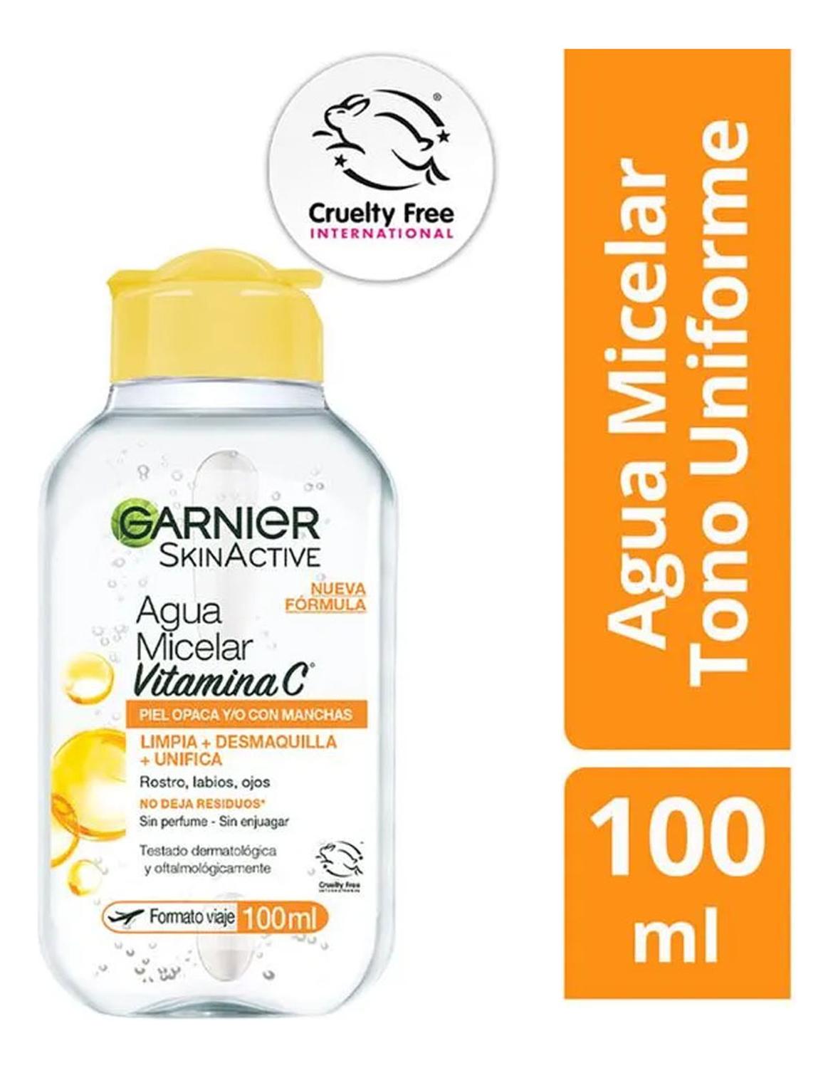AGUA MICELAR GARNIER SKIN ACTIVE VITAMINA C 100ML - 2