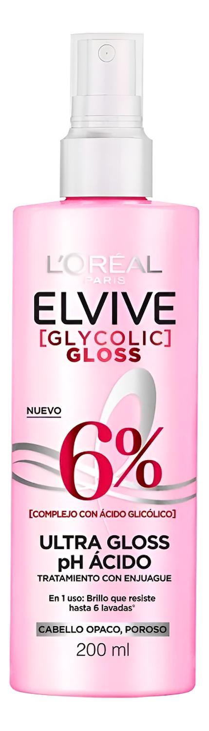 TRATAMIENTO CON ENJUAGUE ELVIVE ULTRAGLOSS PH ÁCIDO 200 ML - 1