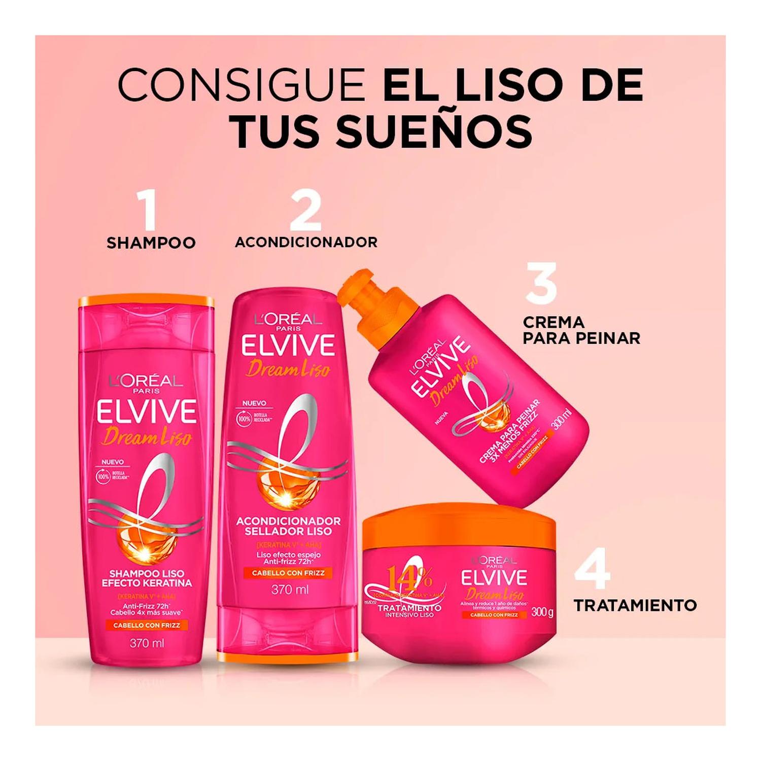 MASCARILLA TRATAMIENTO L'OREAL PARIS ELVIVE DREAM LISO 300 G - 2