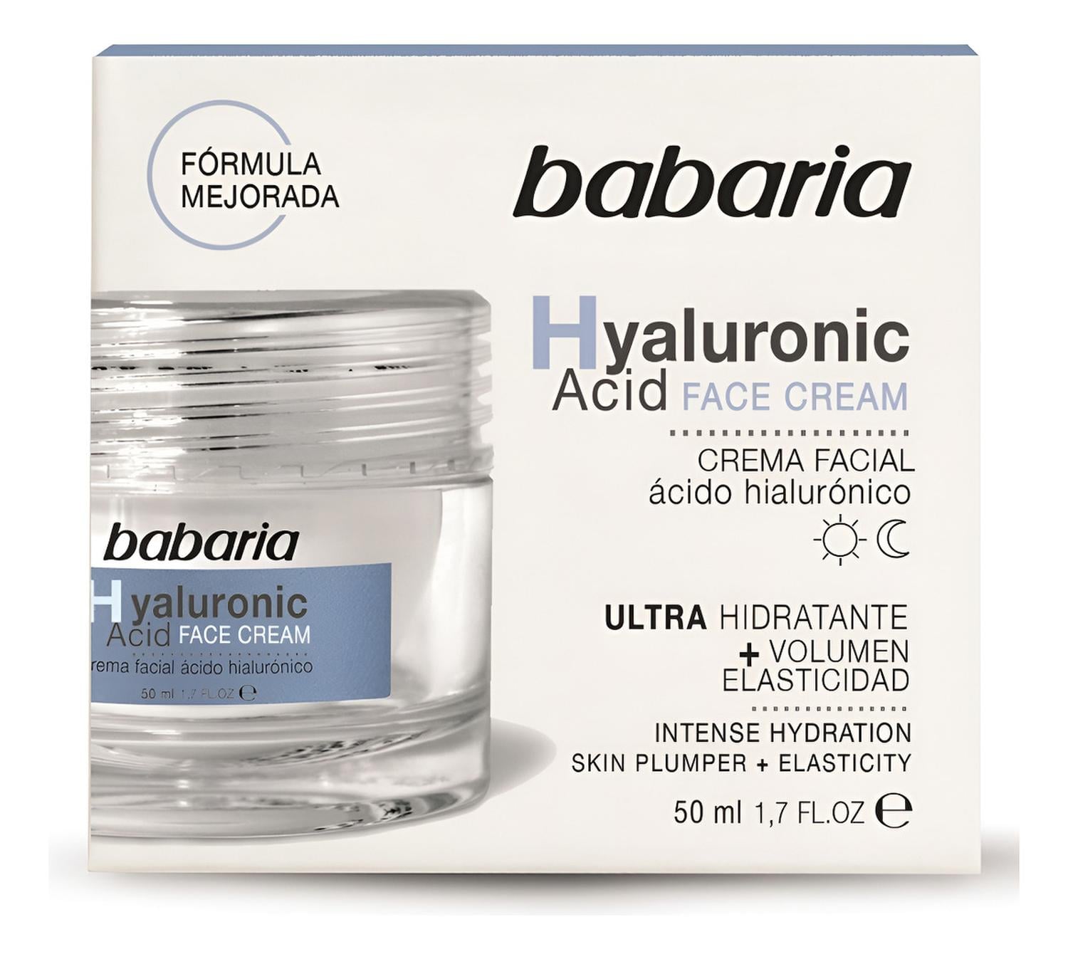 CREMA FACIAL ÁCIDO HIALURÓNICO BABARIA 50ML - 1