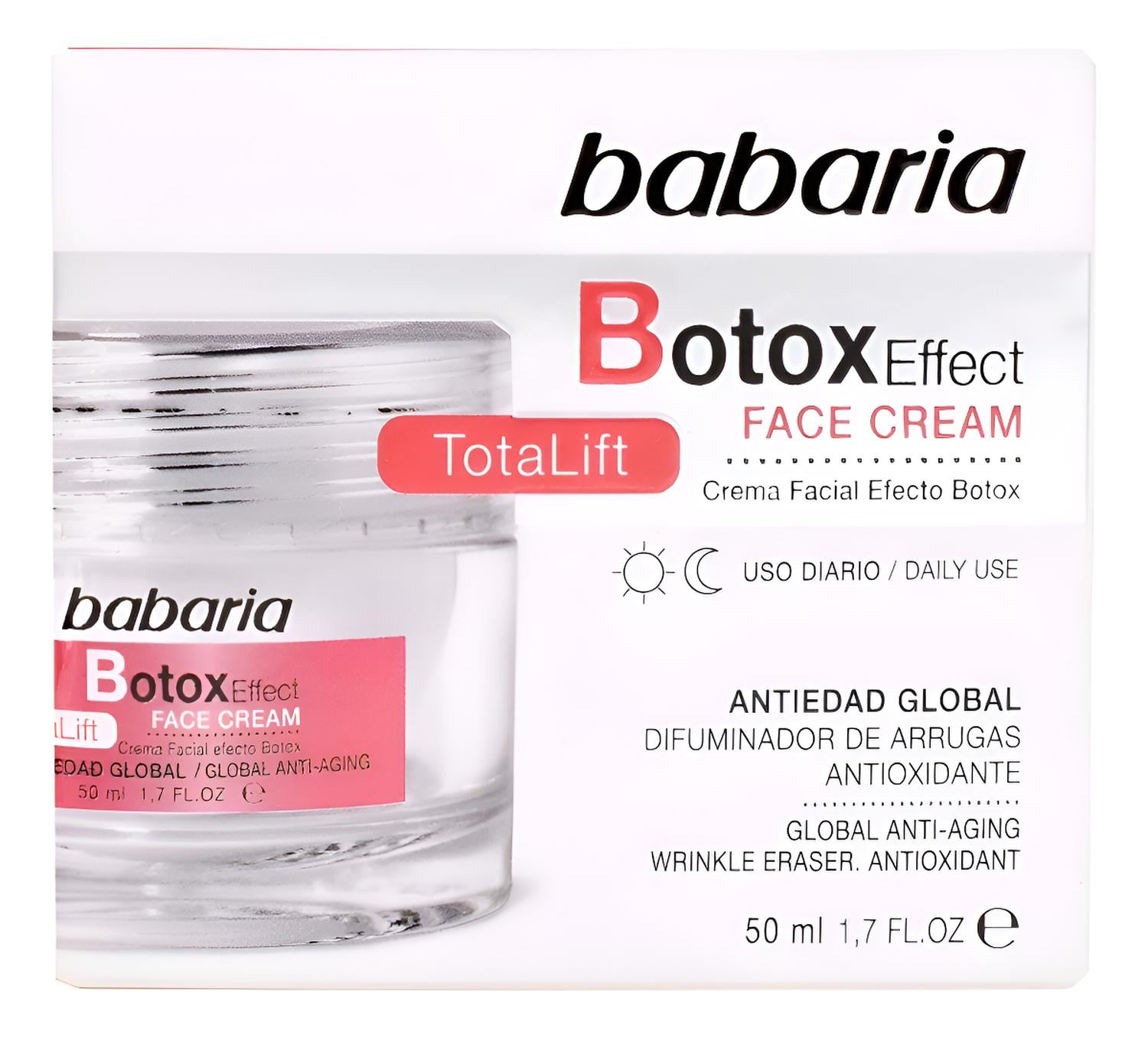 BABARIA CREMA FACIAL EFECTO BOTOX 50ML - 1