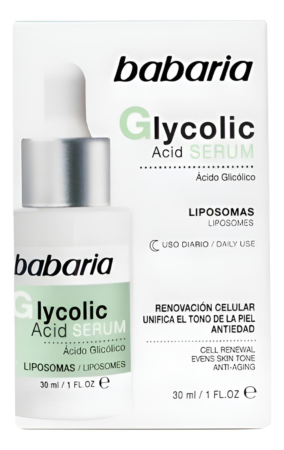 SERUM FACIAL ÁCIDO GLICÓLICO BABARIA - 1