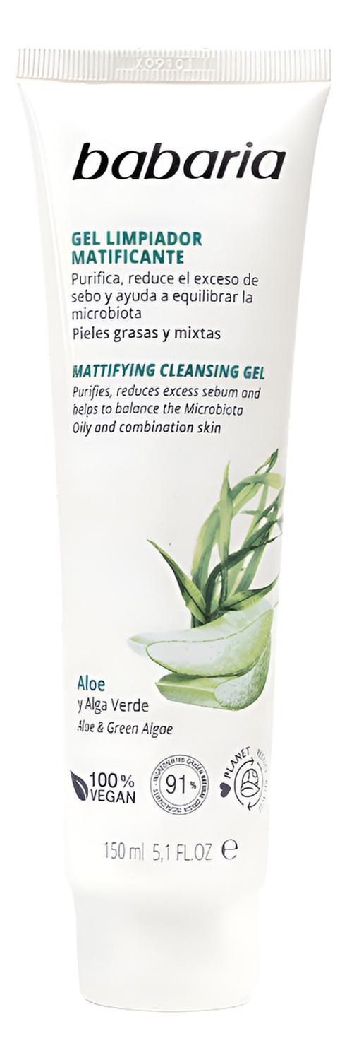 GEL LIMPIADOR FACIAL MATIFICANTE ALOE VERA BABARIA - 1