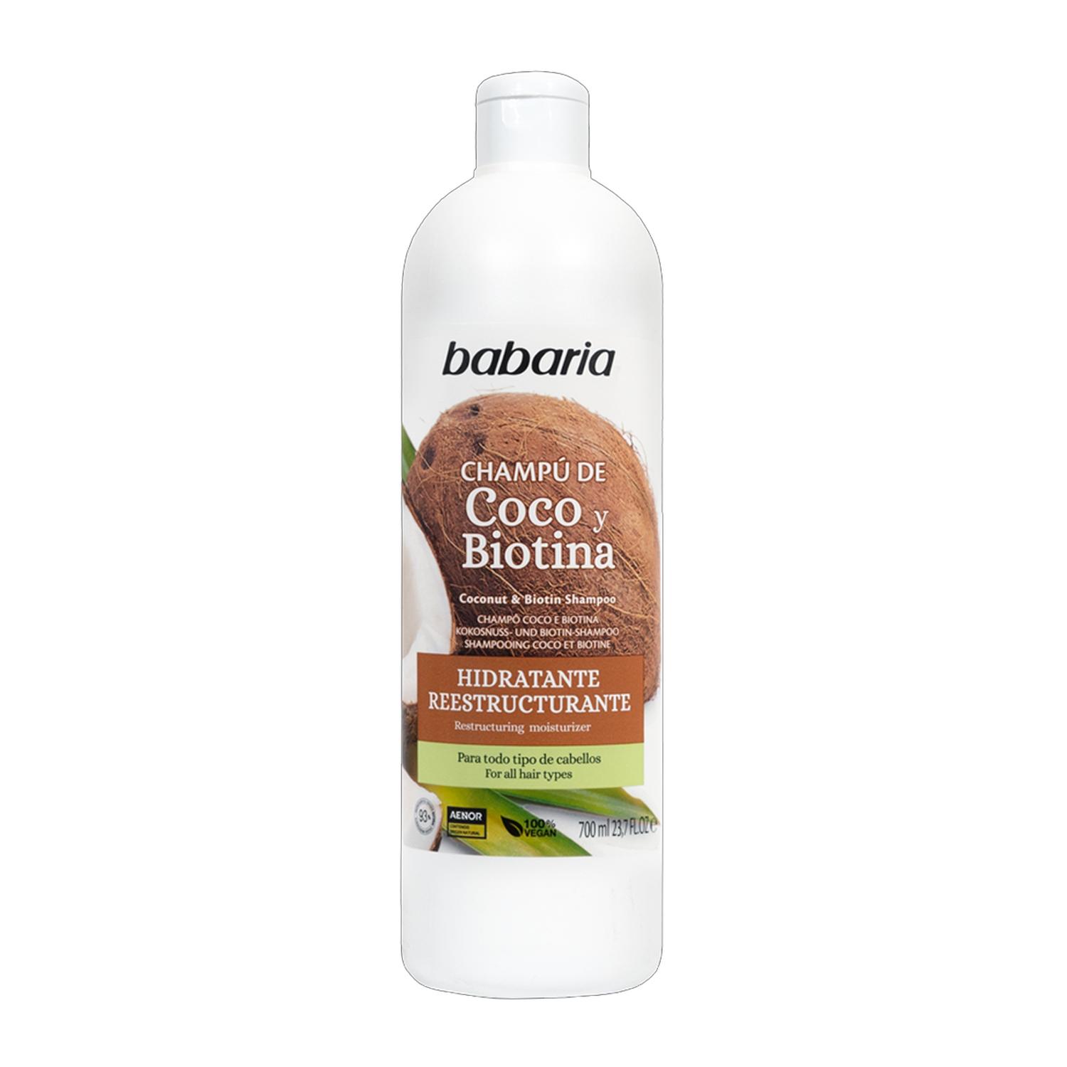 BABARIA COCONUT BIOTINA SHAMPOO NUTRITIVO 700ML - 1
