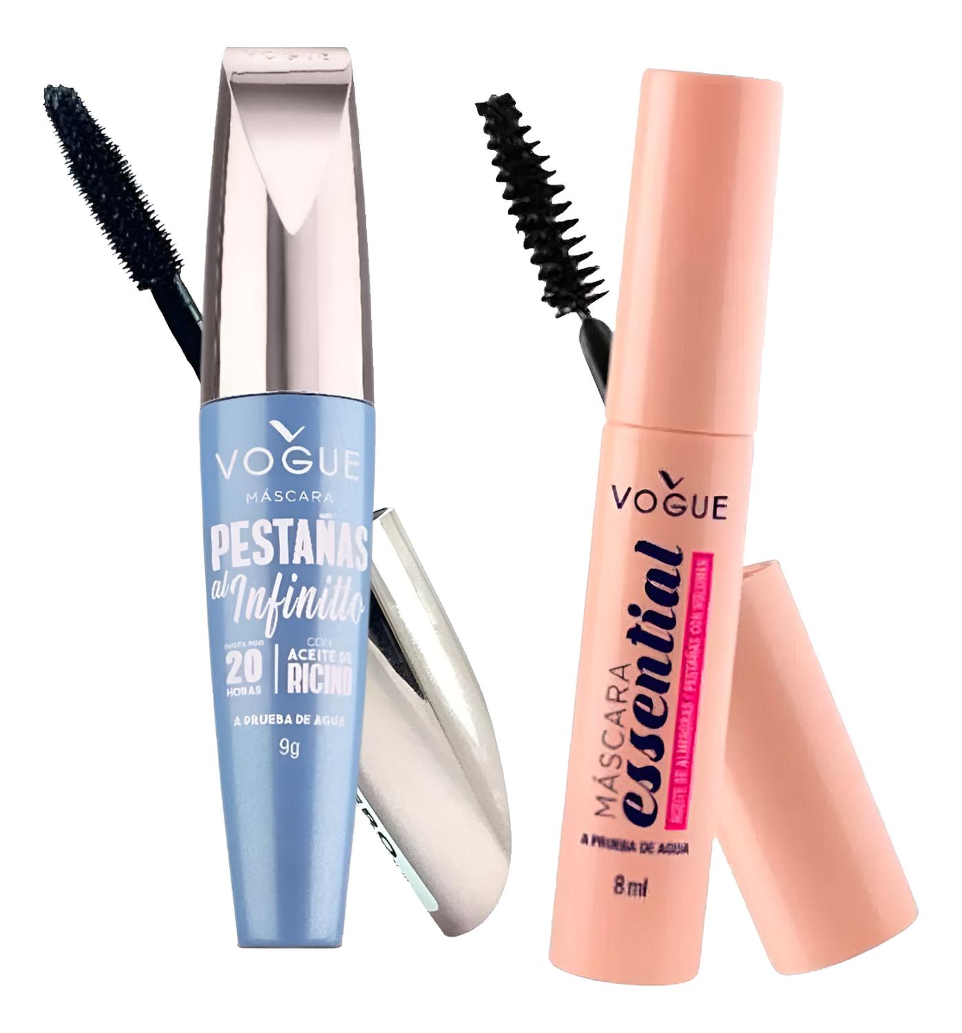 VOGUE KIT MASCARA DE PESTAÑAS ESSENTIAL + AL INFINITO NEGRO - 1