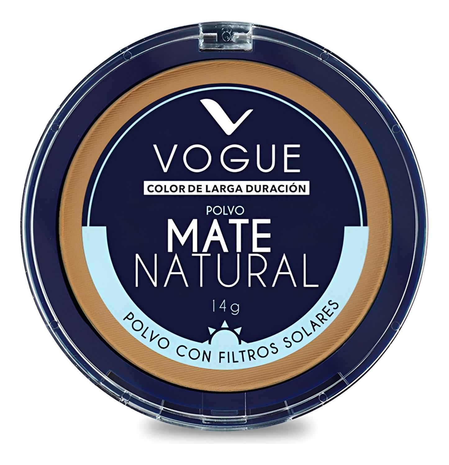POLVO COMPACTO MATE NATURAL TONO GITANO VOGUE - 1