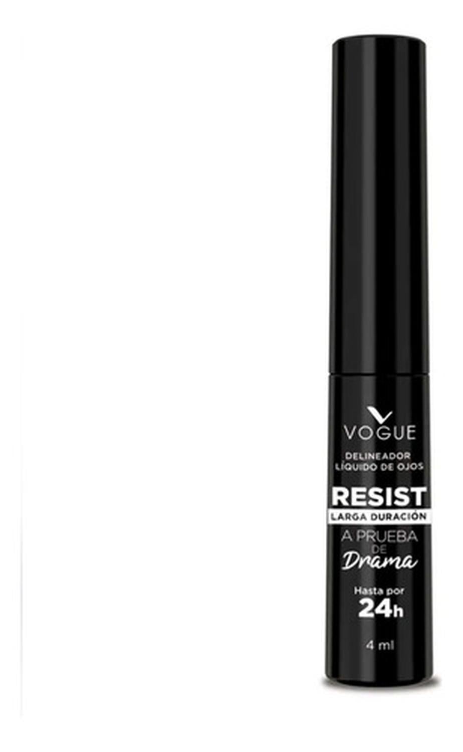 DELINEADOR LIQUIDO OJOS RESIST 4ML VOGUE COLOR NEGRO - 1
