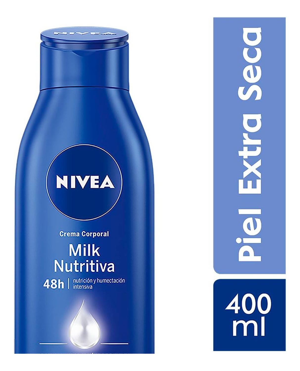 CREMA CORPORAL NIVEA MILK NUTRITIVA PIEL EXTRA SECA 400ML - 1