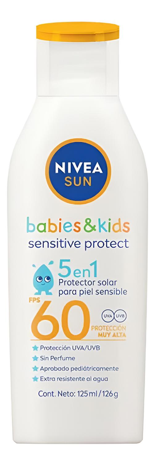 NIVEA SUN BABIES AND KIDS PROTECTOR SOLAR SENSITIVE FPS60 125ML - 1