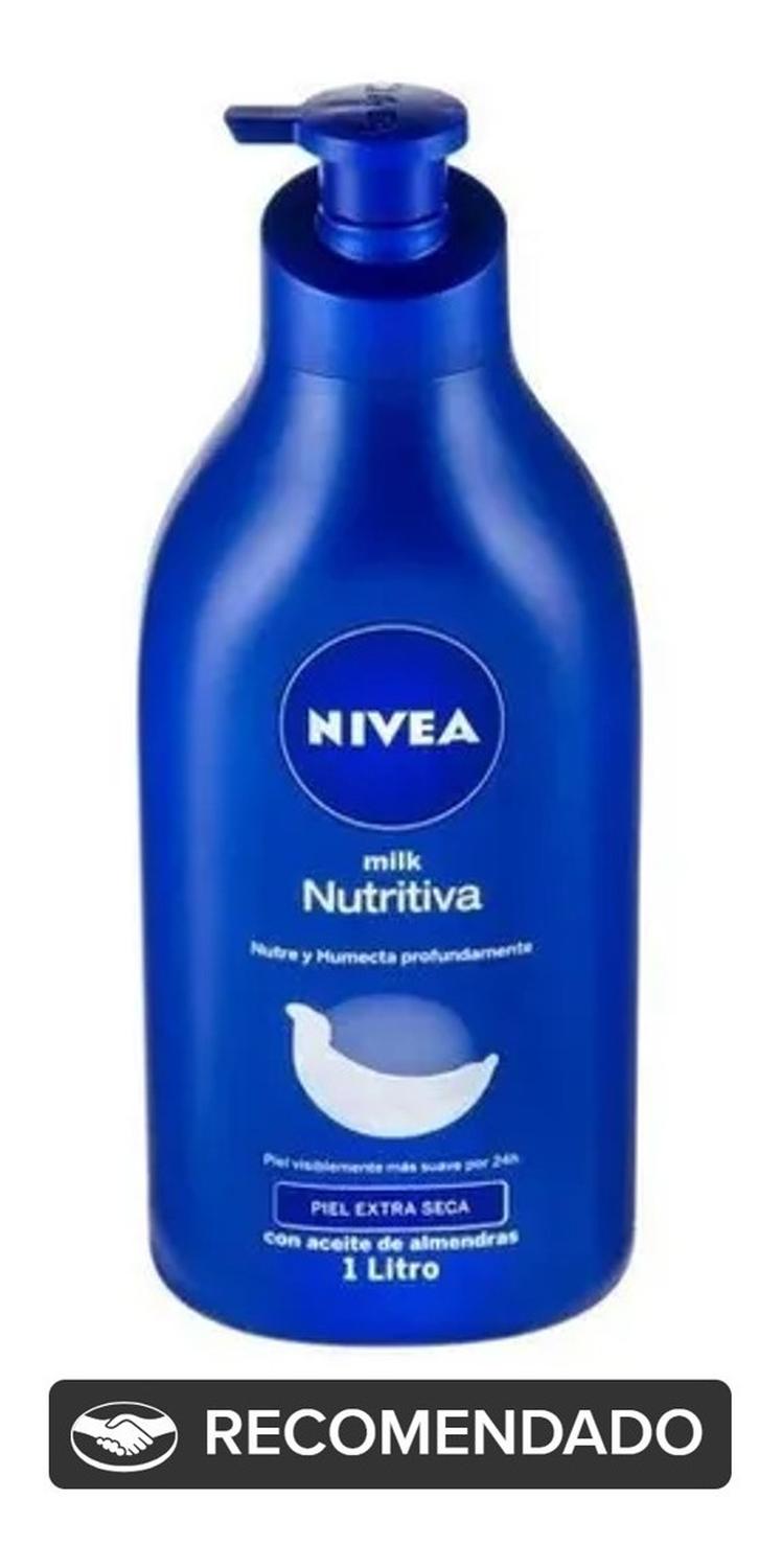 CREMA CORPORAL NIVEA MILK NUTRITIVA PIEL EXTRA SECA 1 LITRO - 2