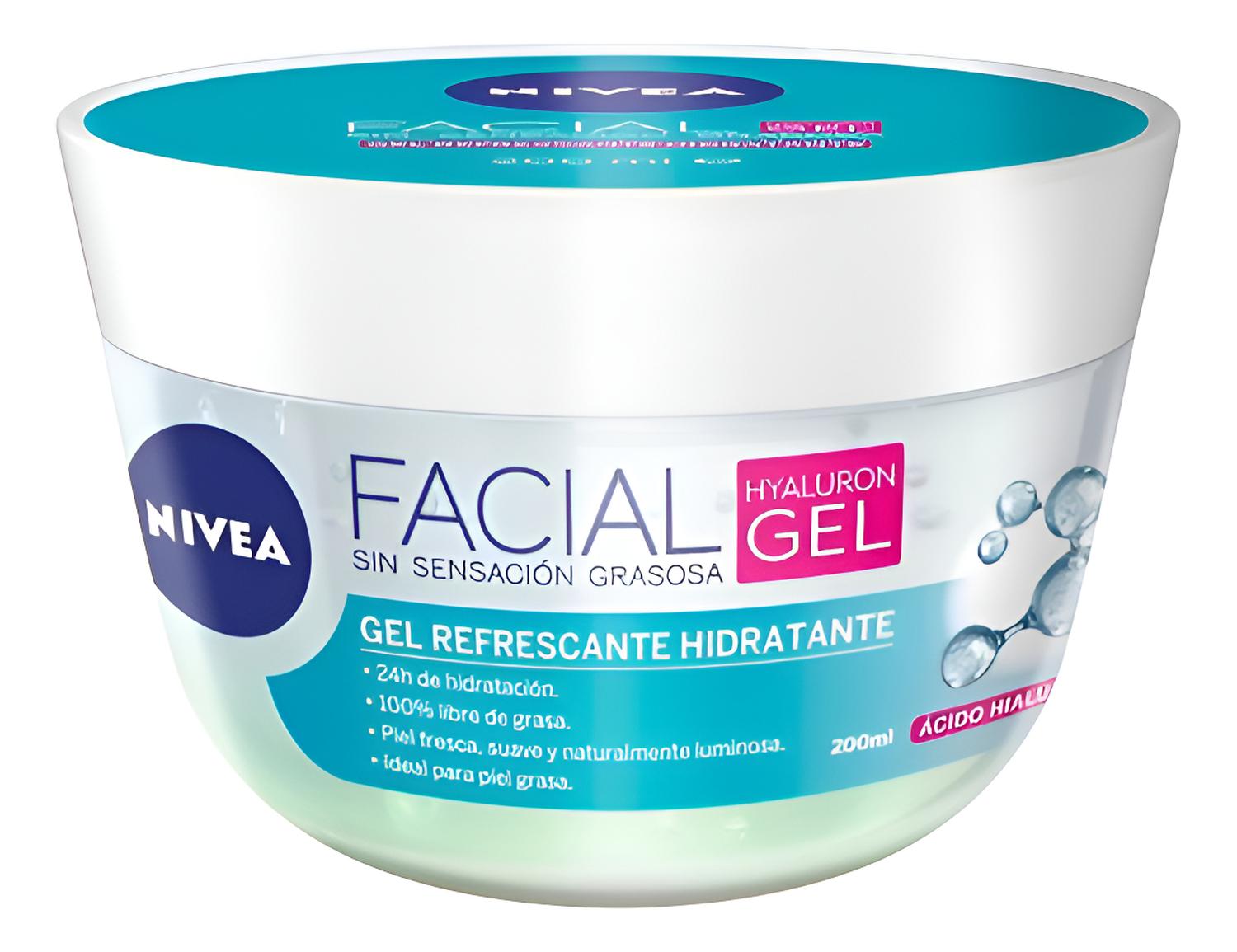 FACIAL HYALURON GEL NIVEA CON ÁCIDO HIALURÓNICO 200 ML - 1