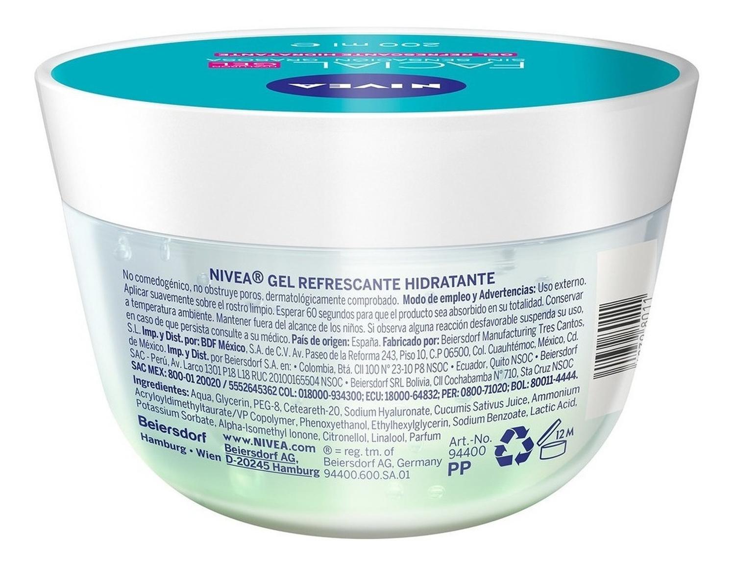 FACIAL HYALURON GEL NIVEA CON ÁCIDO HIALURÓNICO 200 ML - 2