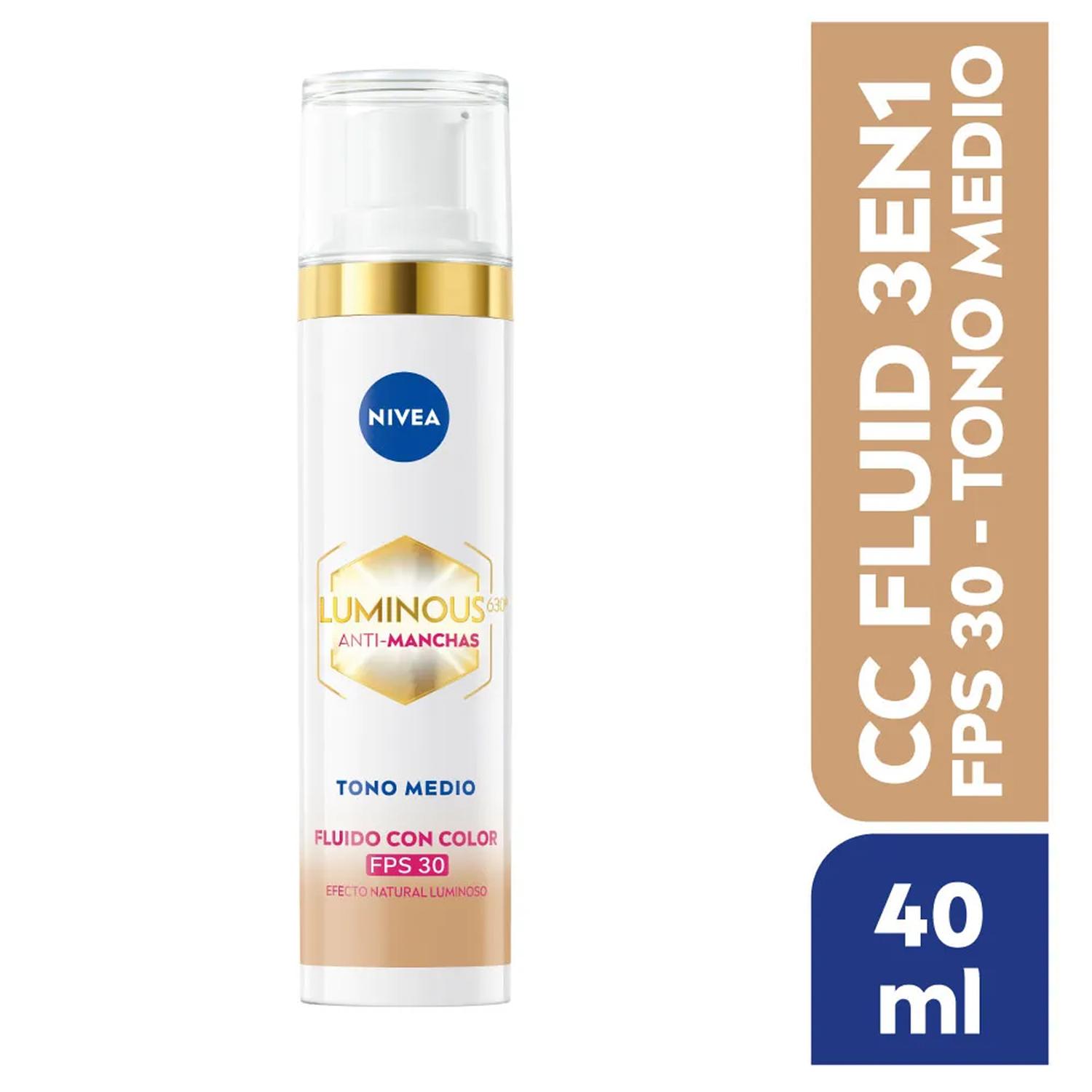 FLUIDO CON COLOR NIVEA LUMINOUS ANTI-MANCHAS FPS30 40G - 2