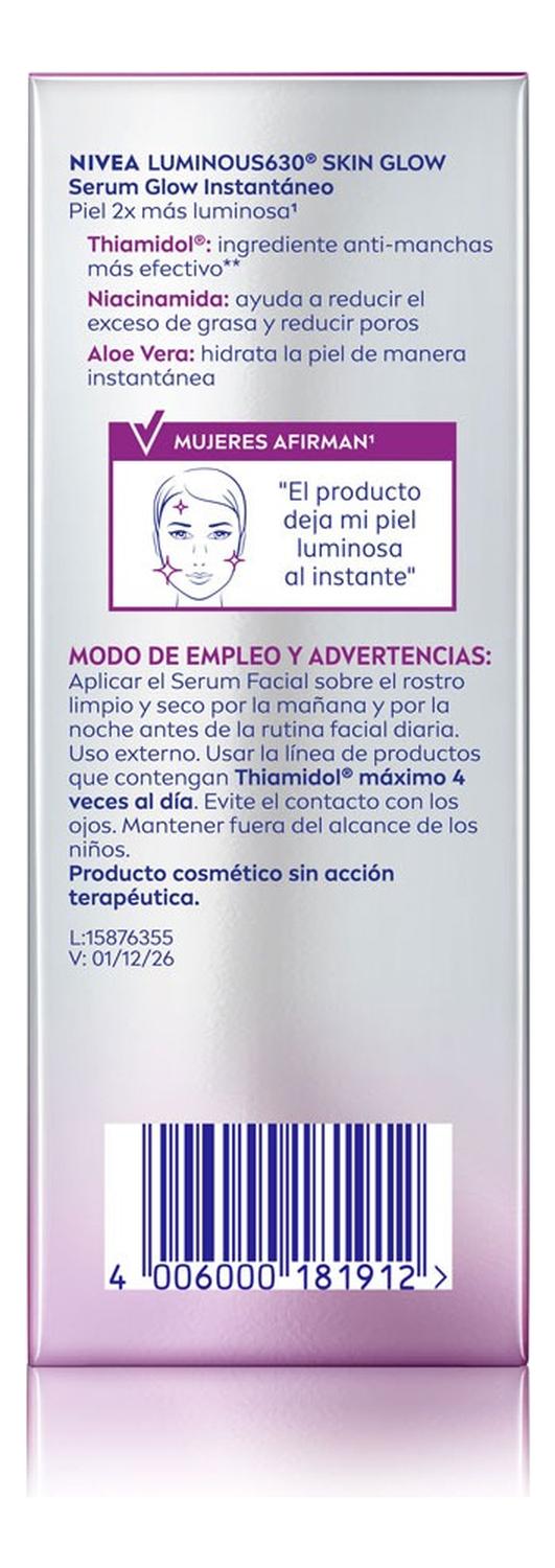 NIVEA SERUM LUMINOUS EVEN GLOW 30ML - 3