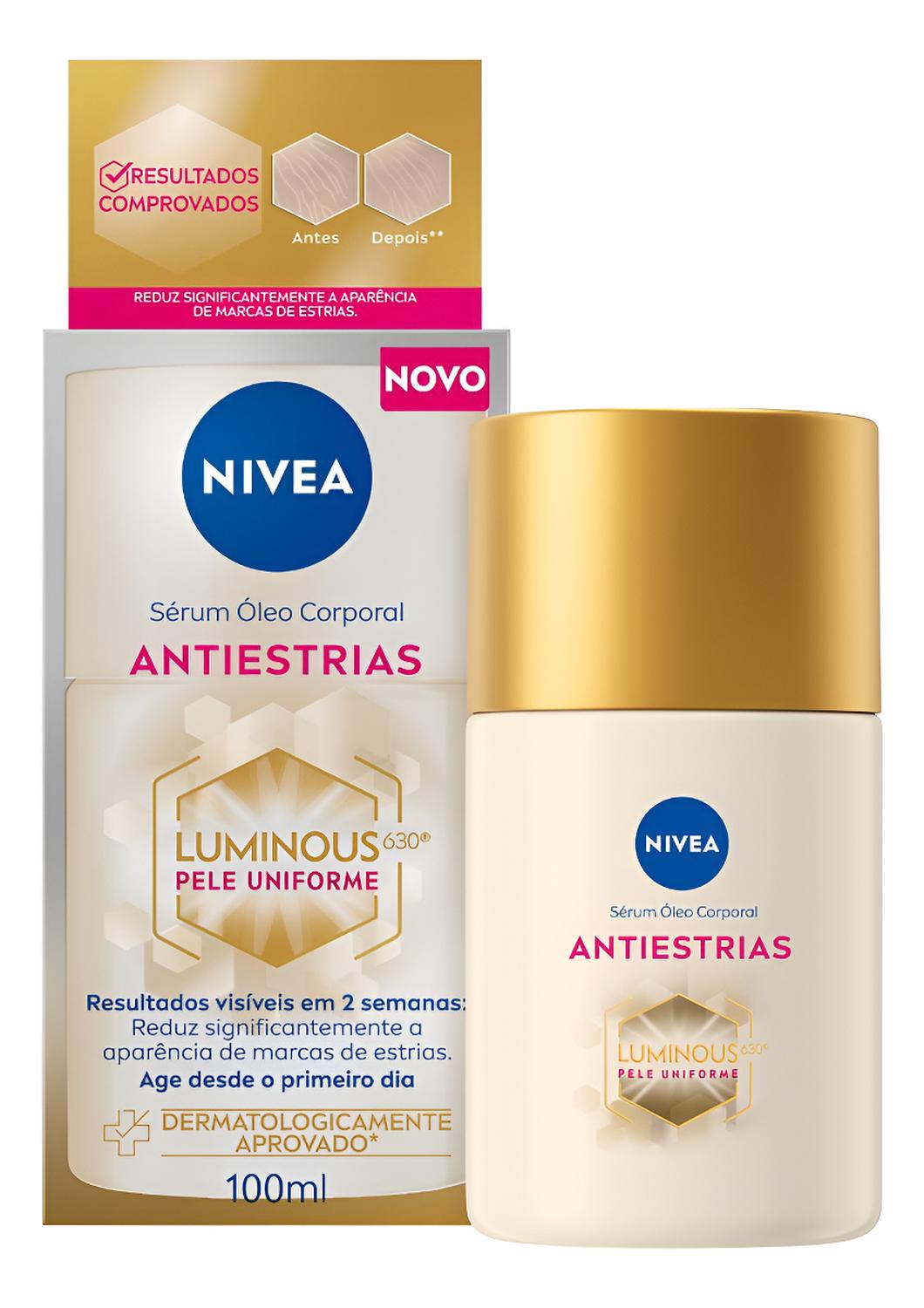 NIVEA LUMINOUS 630 SUERO ACEITE CORPORAL ANTI-ESTRÍAS 100ML - 1