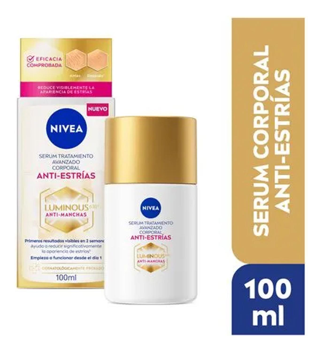 NIVEA LUMINOUS 630 SUERO ACEITE CORPORAL ANTI-ESTRÍAS 100ML - 2