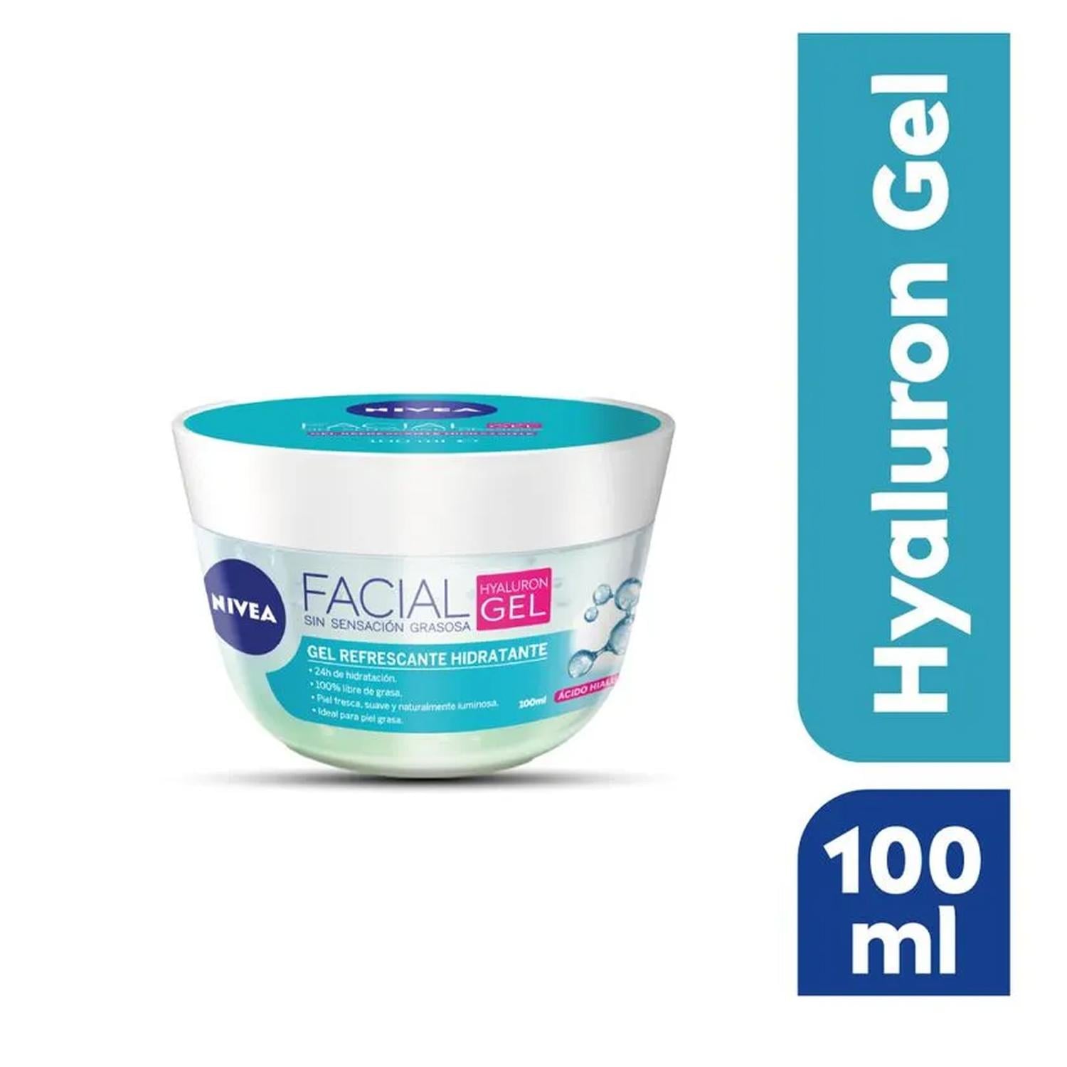 FACIAL HYALURON GEL NIVEA CON ÁCIDO HIALURÓNICO 100 ML - 1