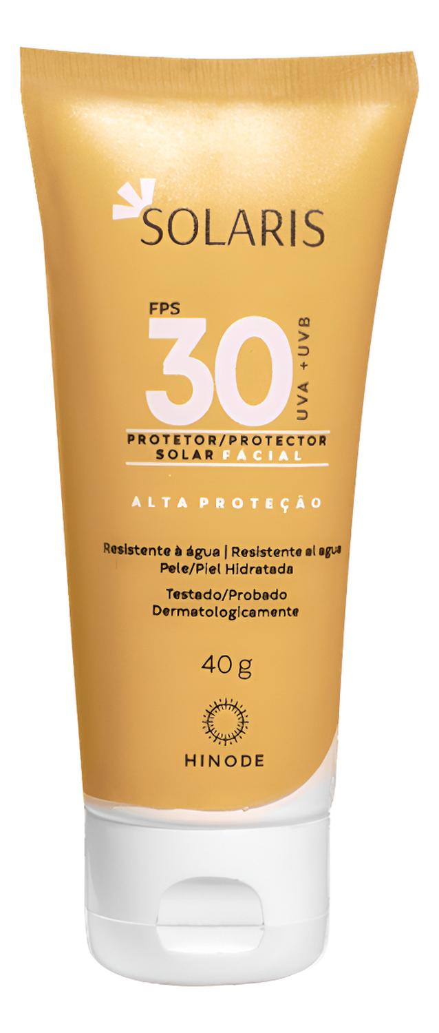 PROTETOR SOLAR FACIAL SOLARIS UVA E UVB FPS 30 40G - 1