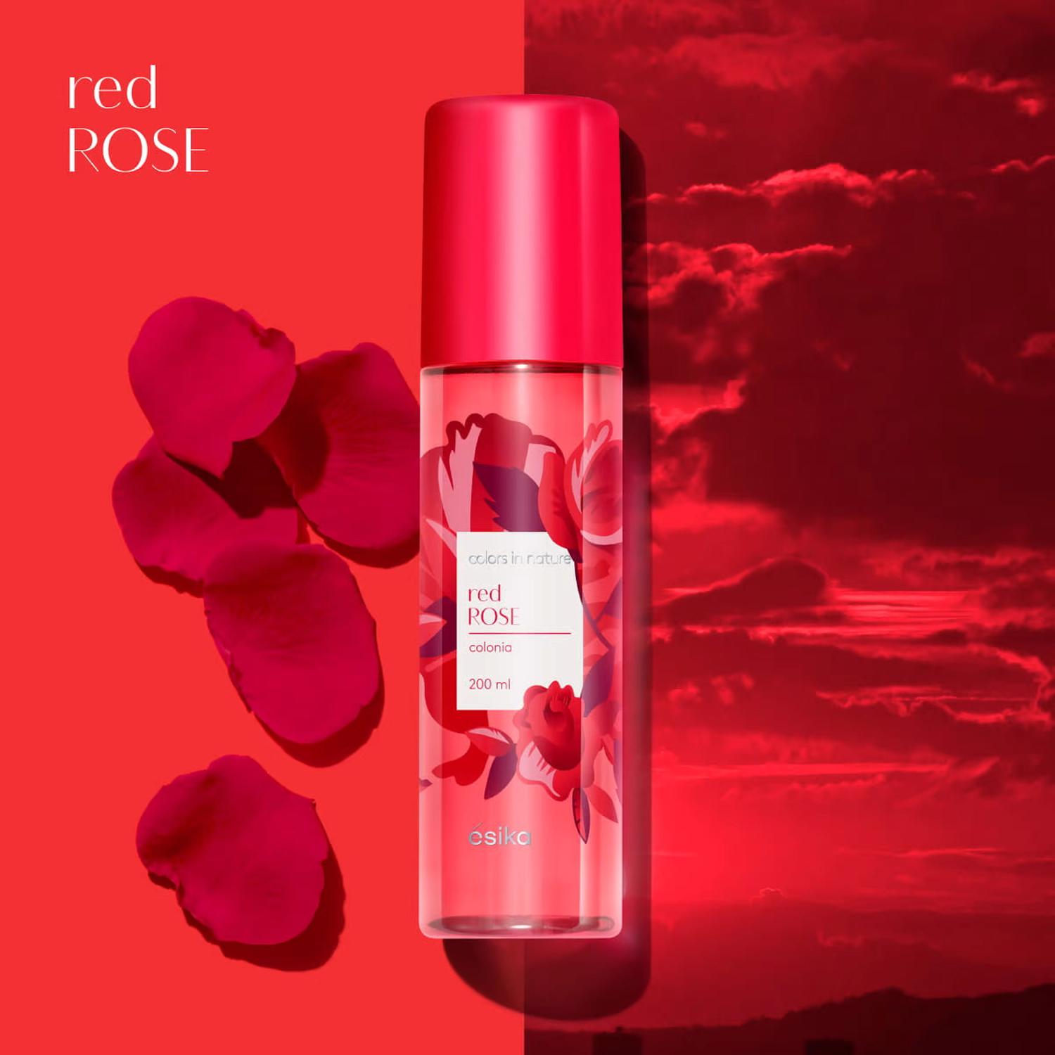 ÉSIKA COLONIA COLORS IN NATURE RED ROSE 200ML - 2