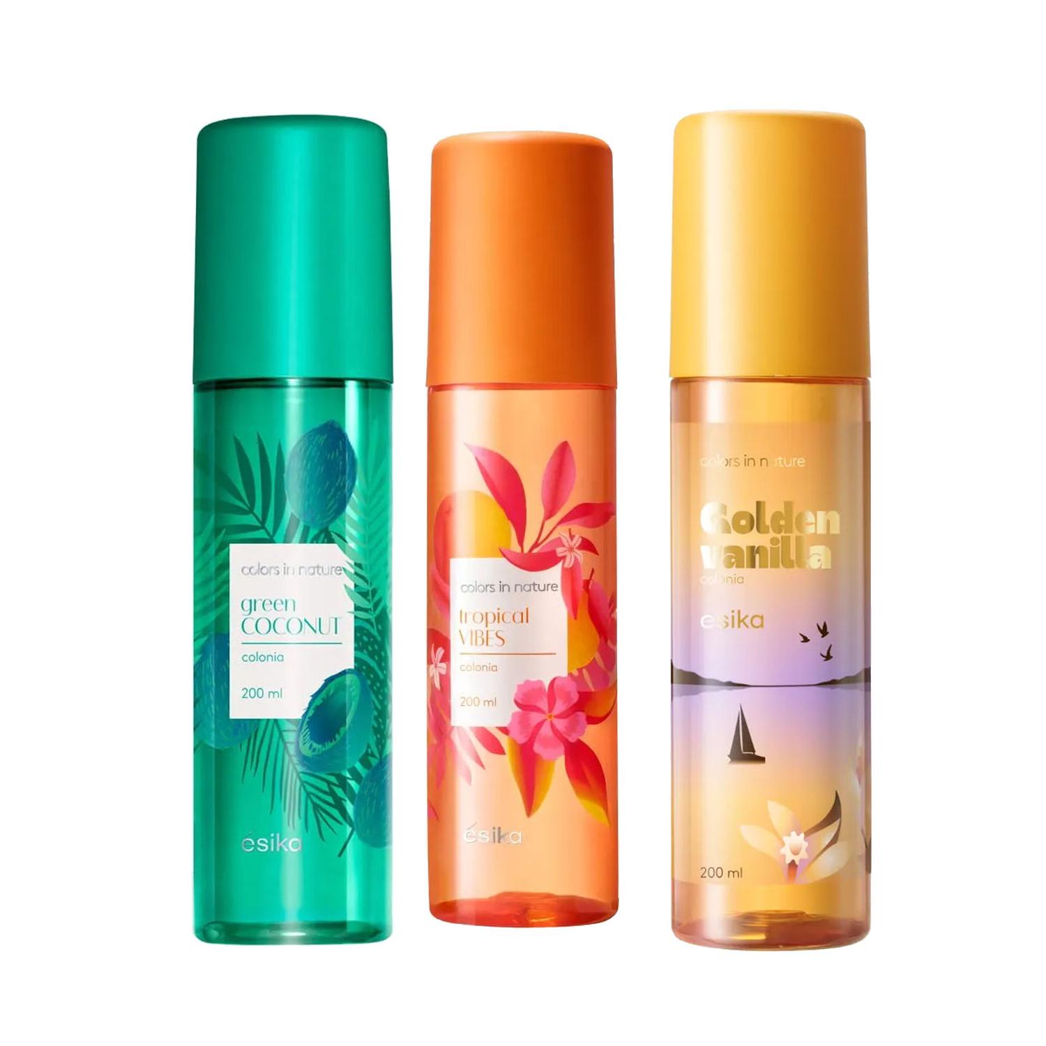 COLORS IN NATURE X3 GREEN COCONUT TROPICAL Y GOLDEN - 1