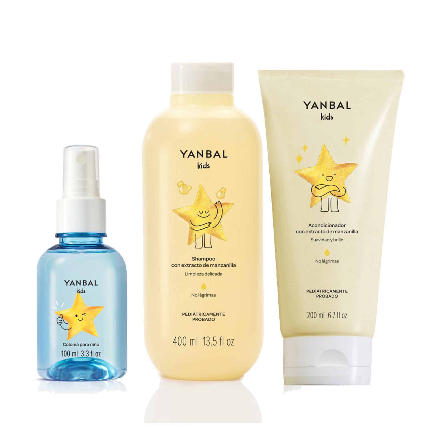 KIT X3 COLONIA NIÑOS CON SHAMPOO Y ACC YANBAL KIDS - 1