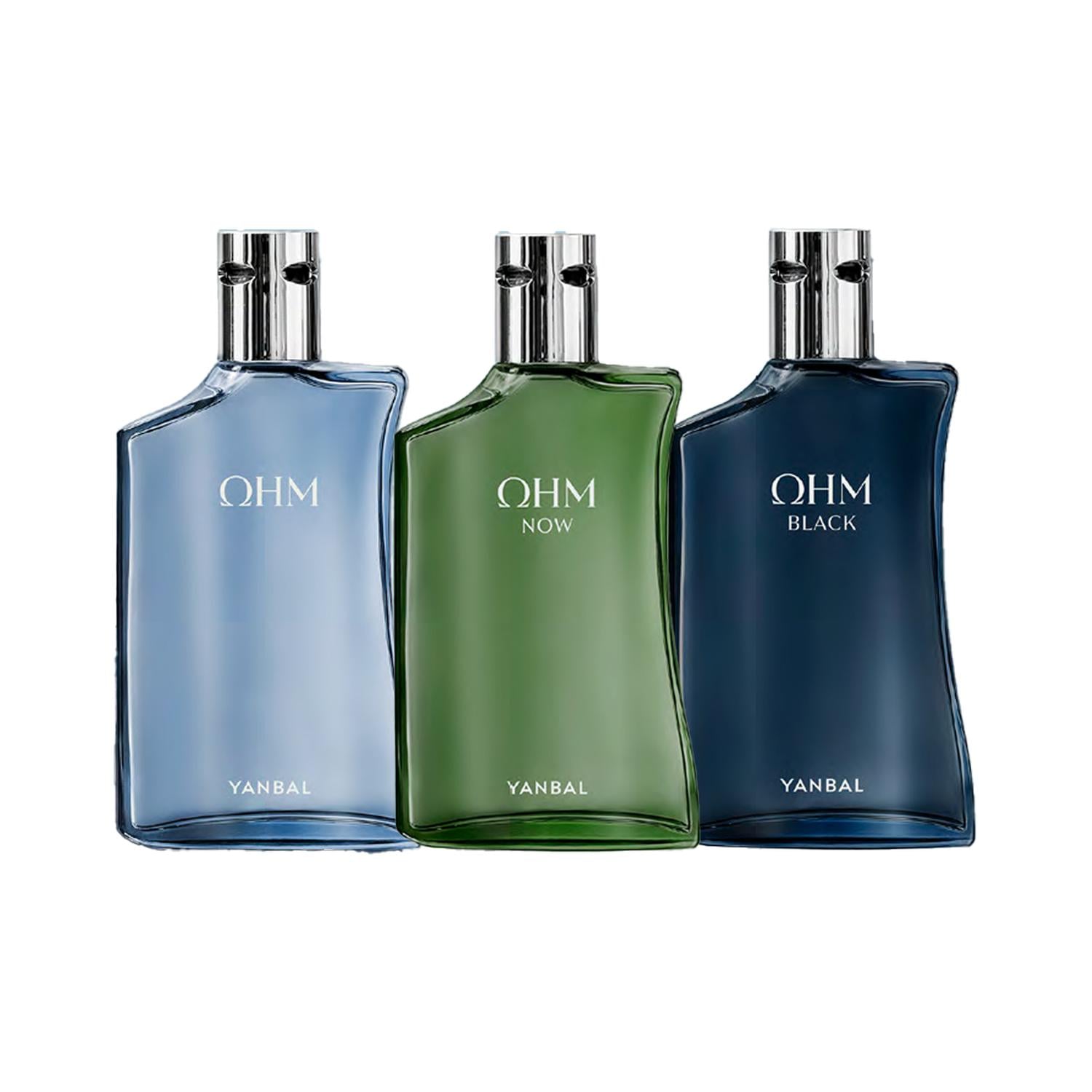 COLECCIÓN OHM CLASICO, BLACK Y NOW PERFUME HOMBRE - 1